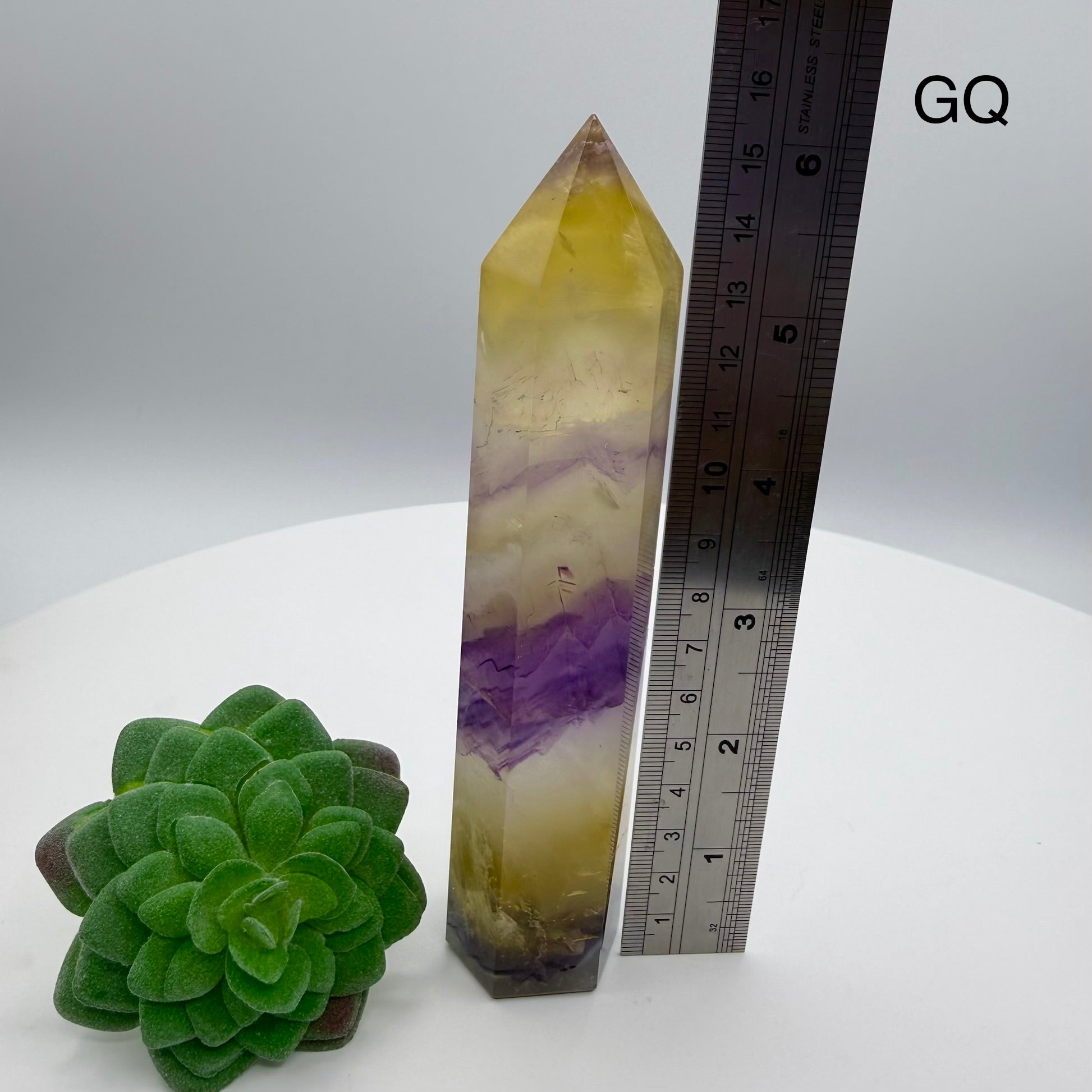 Yellow & Purple Fluorite Towers