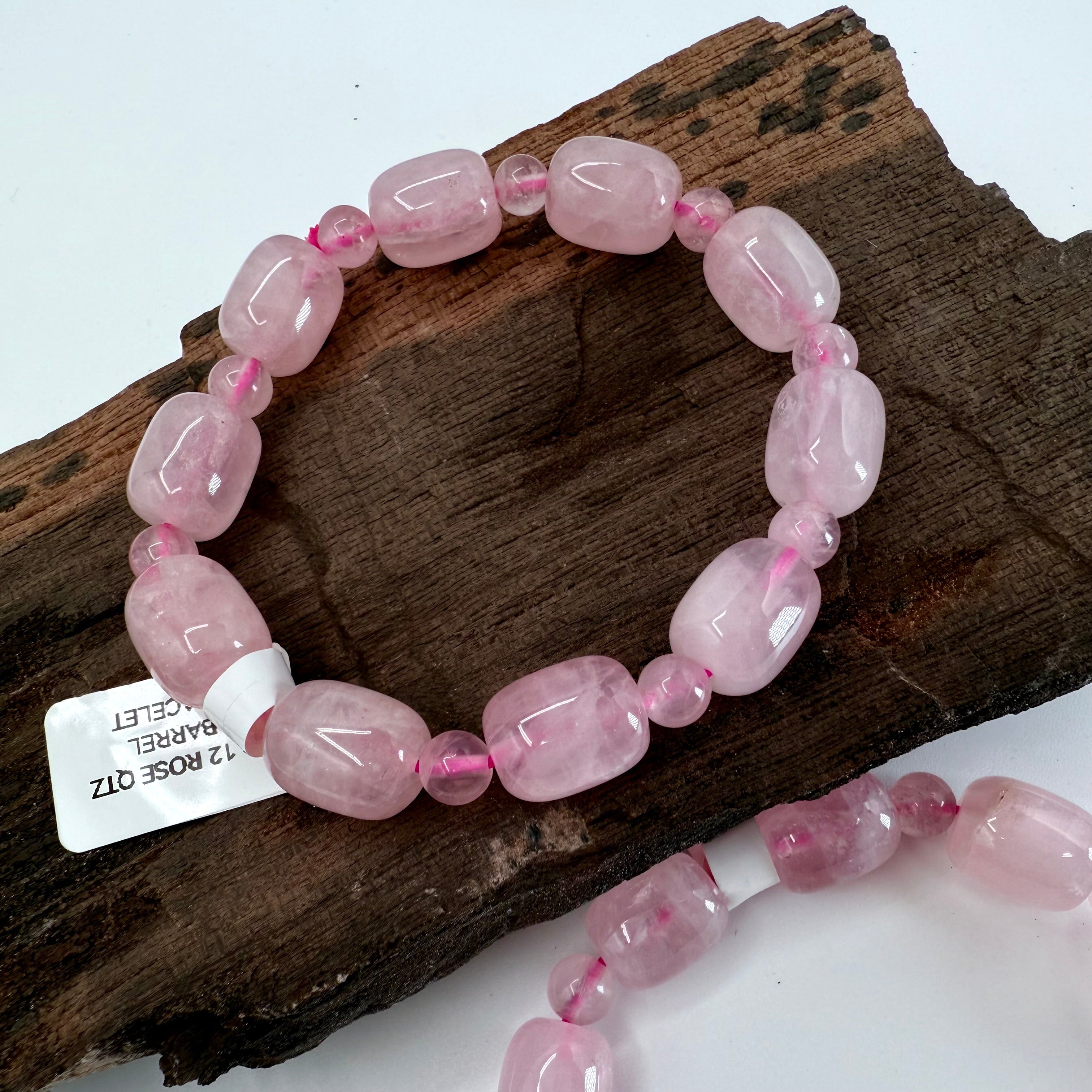 Rose Quartz 11 x 13mm Bracelet [DN12]