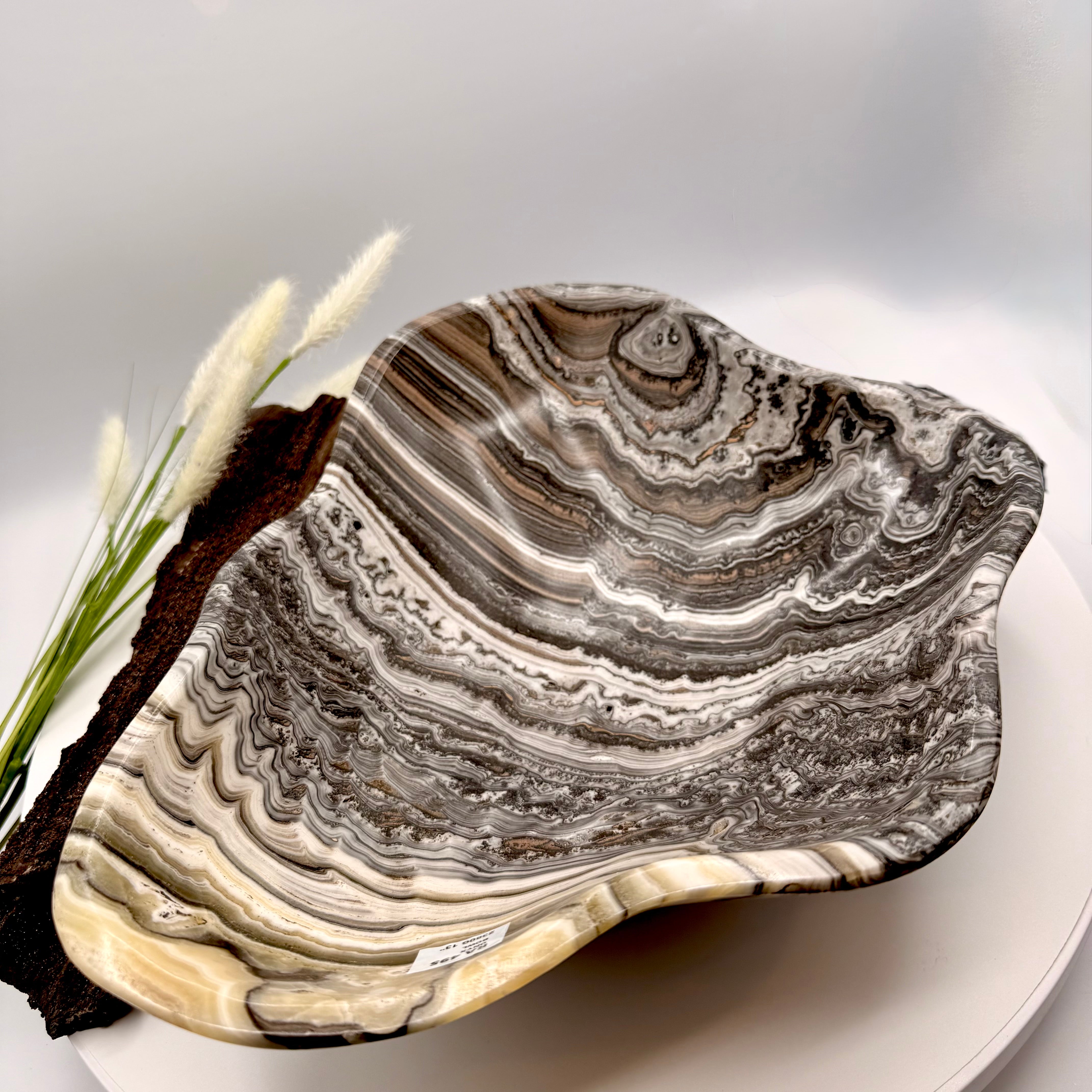 Mexican Zebra Calcite Bowl 33cmx4cm