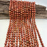 Red Jasper 8mm Faceted Bead Strand