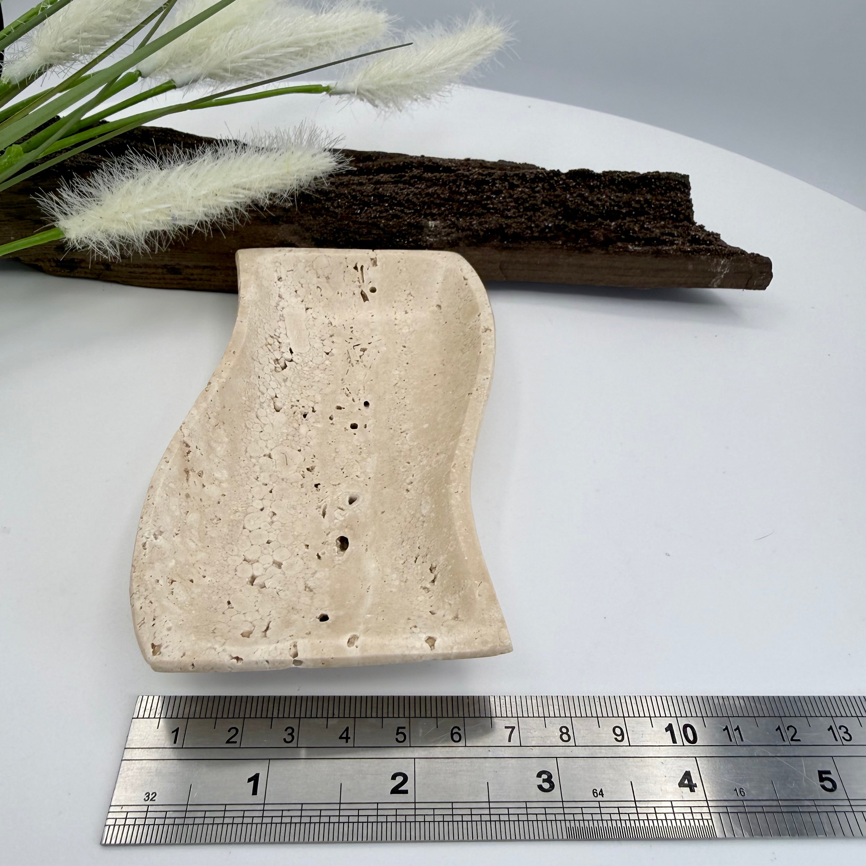 Mexican Travertine Wave Bowl 13cmx6.5cm