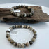 Polish Flintstone 8mm Bracelet [AS39]