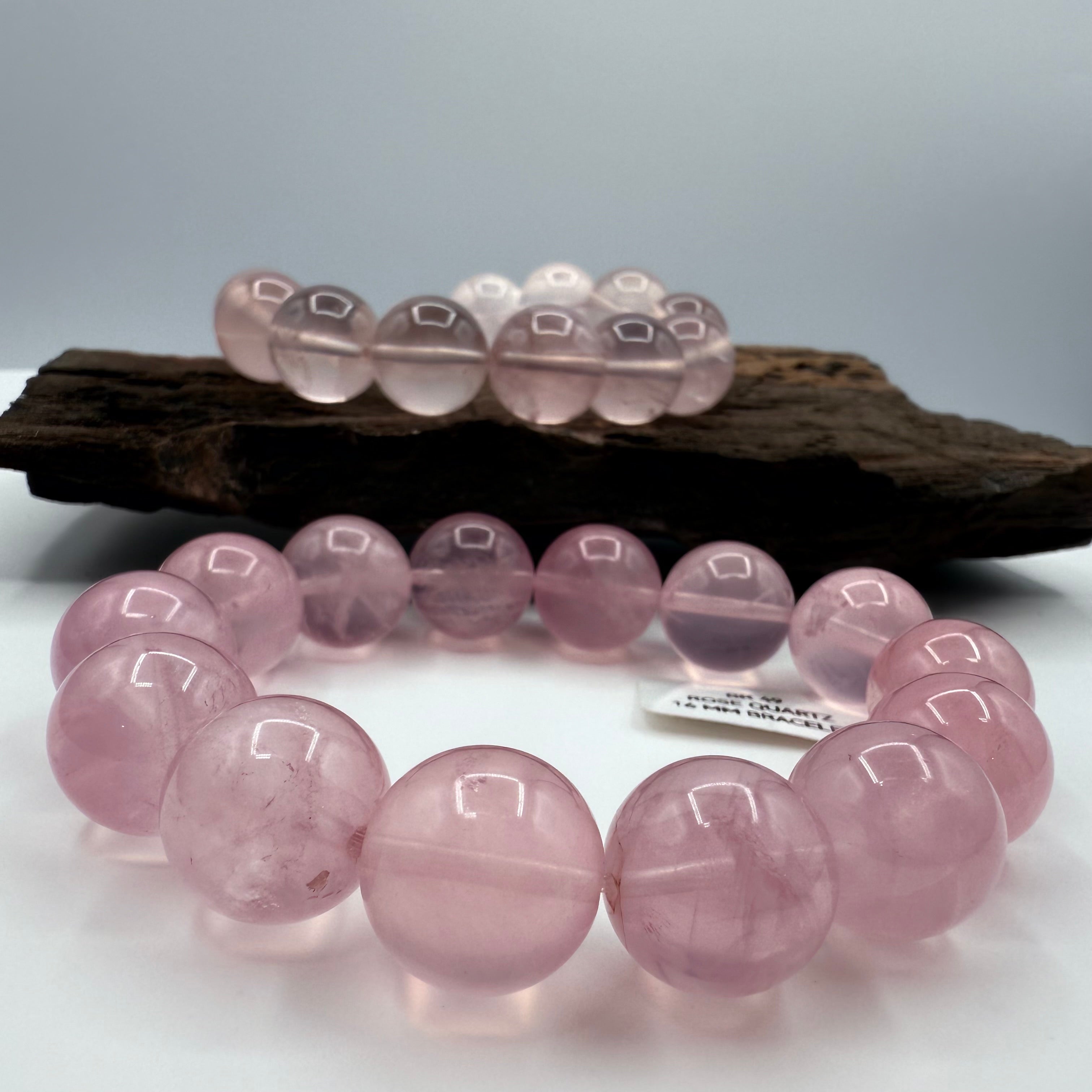 Rose Quartz 16mm Bracelet [BR49]