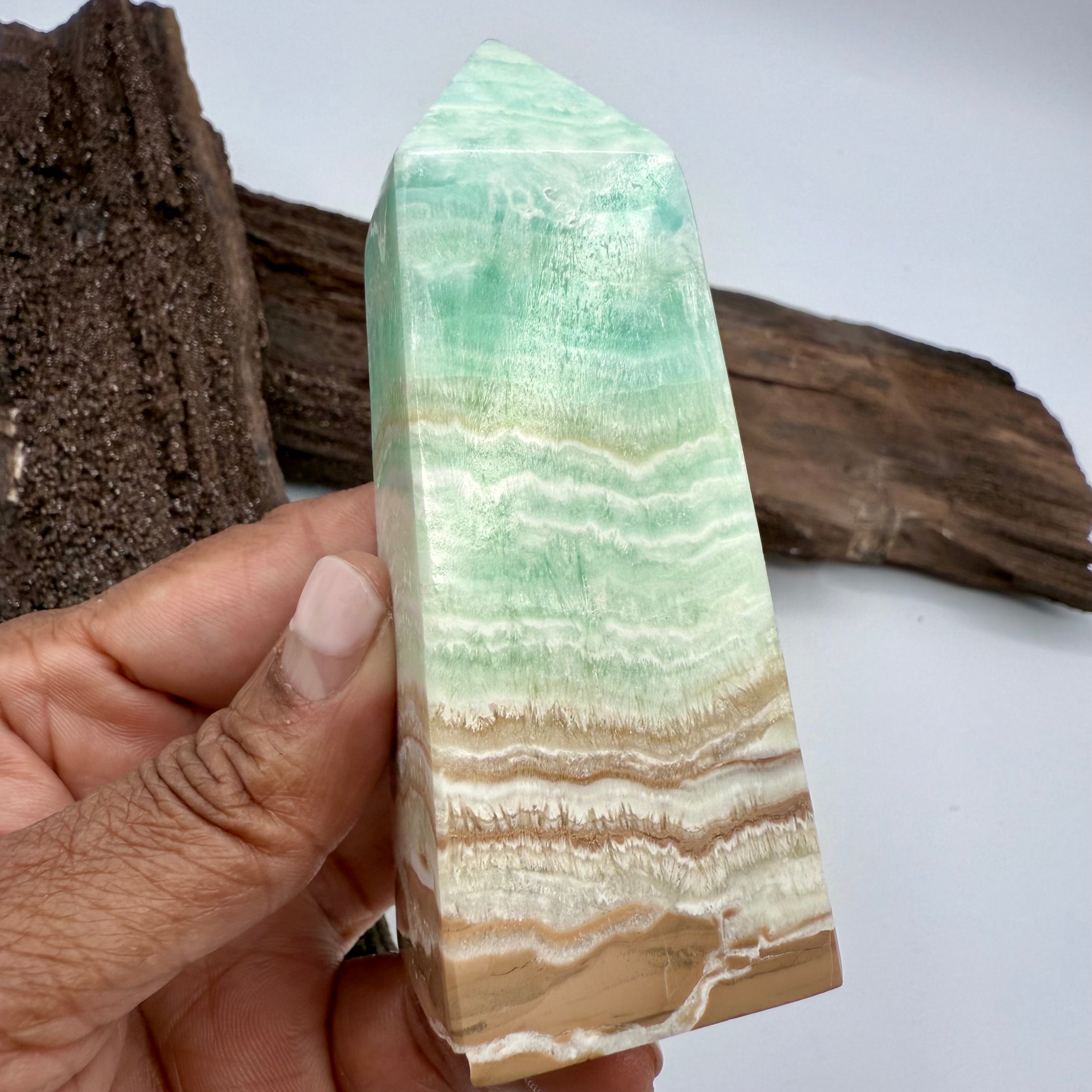 Carribean Calcite Tower - 4inch