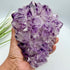 Amethyst Cluster with Gold Goethite Fan Rutile