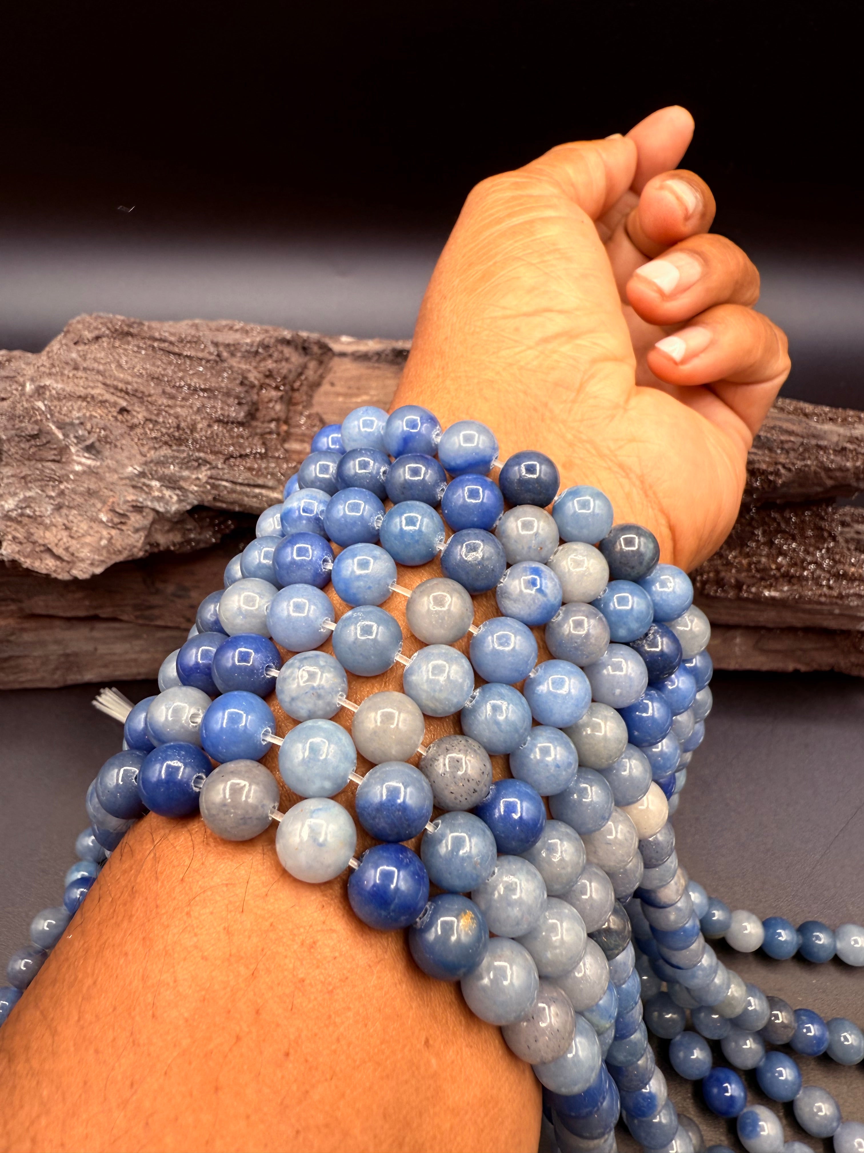 Blue Aventurine 8MM Bead Strand