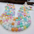 Dark Candy Selenite Bead Strand 8mm Round [YJ26]