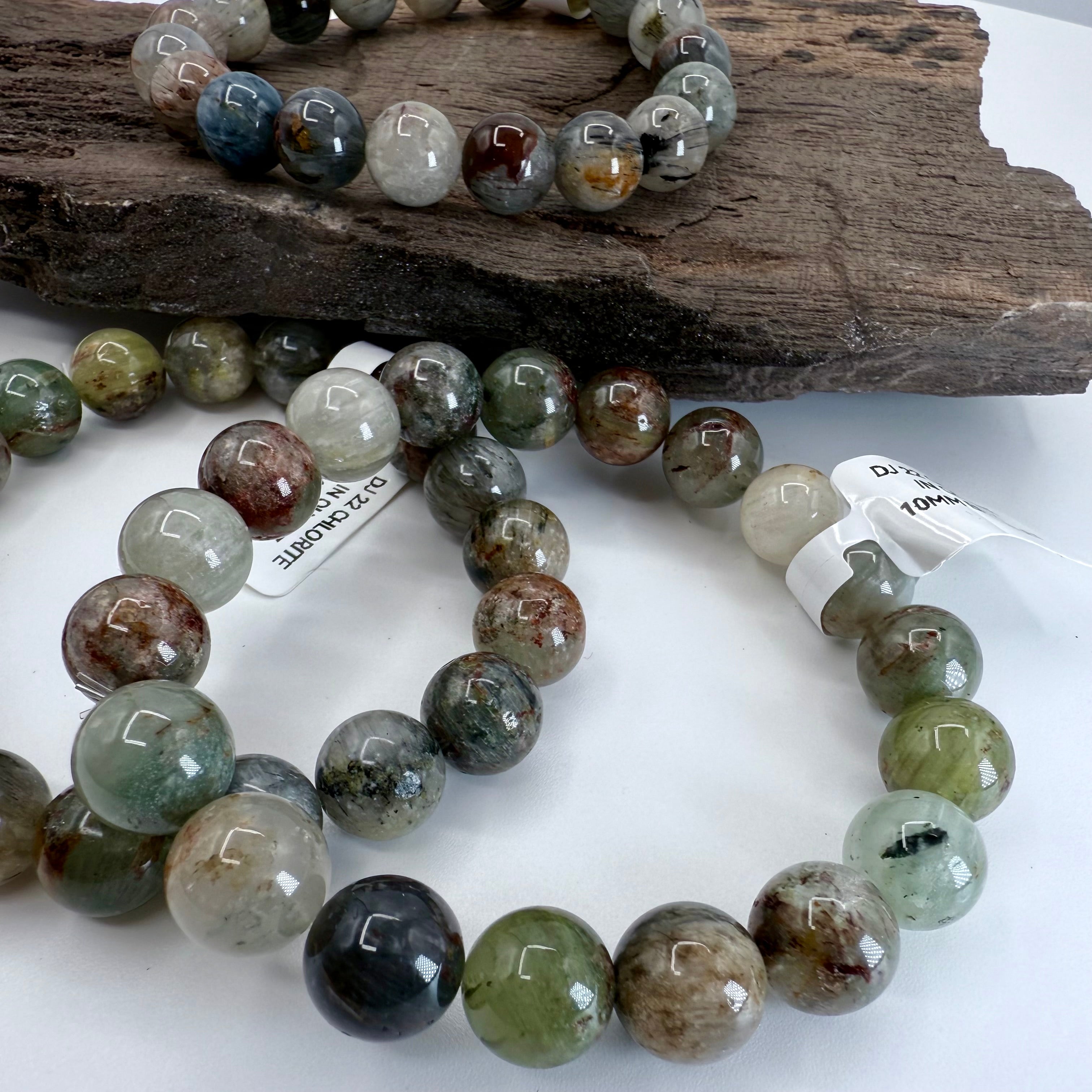 Garden Chlorite Quartz 13mm Bracelet [DJ29]