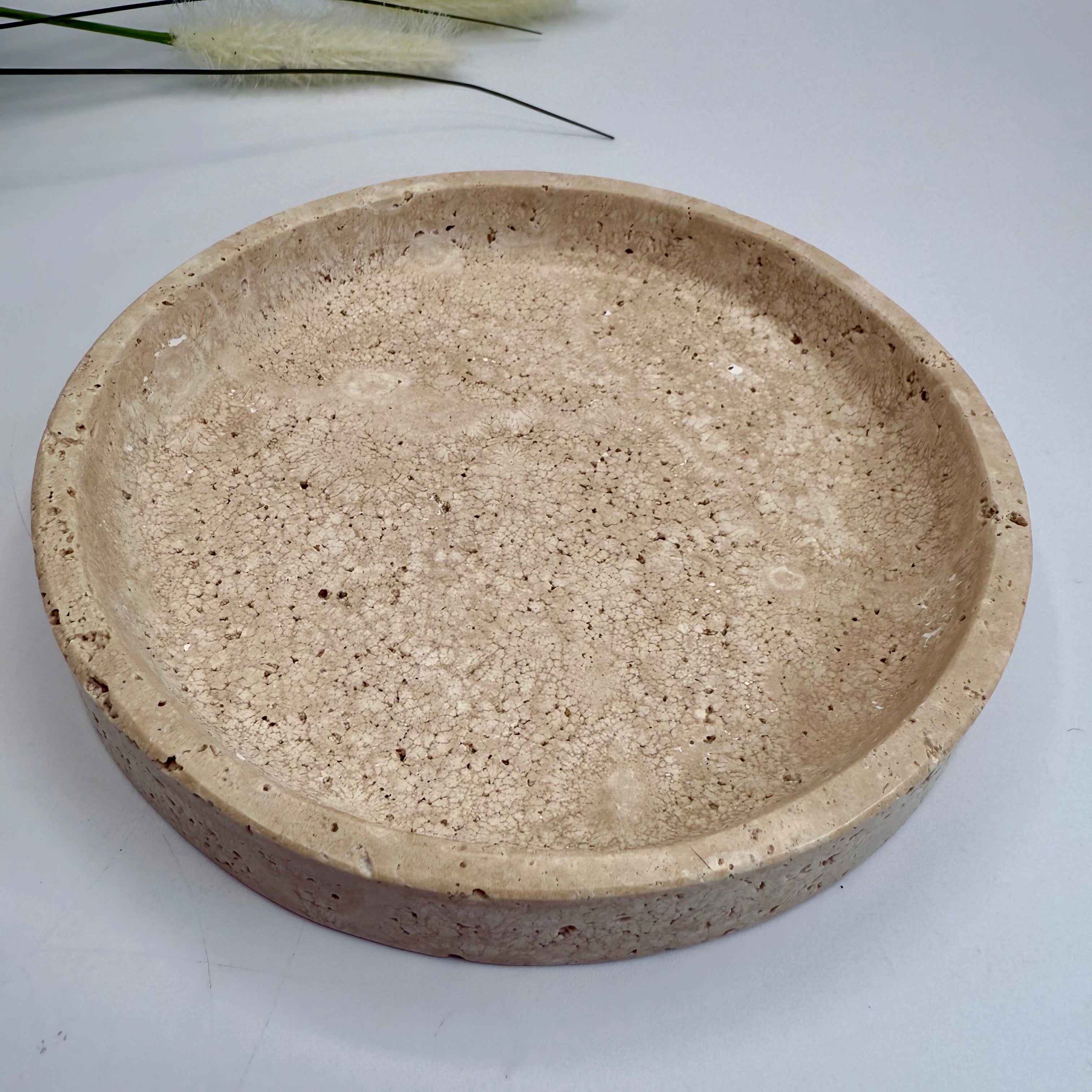 Travertine Jewelry Tray - 6inch
