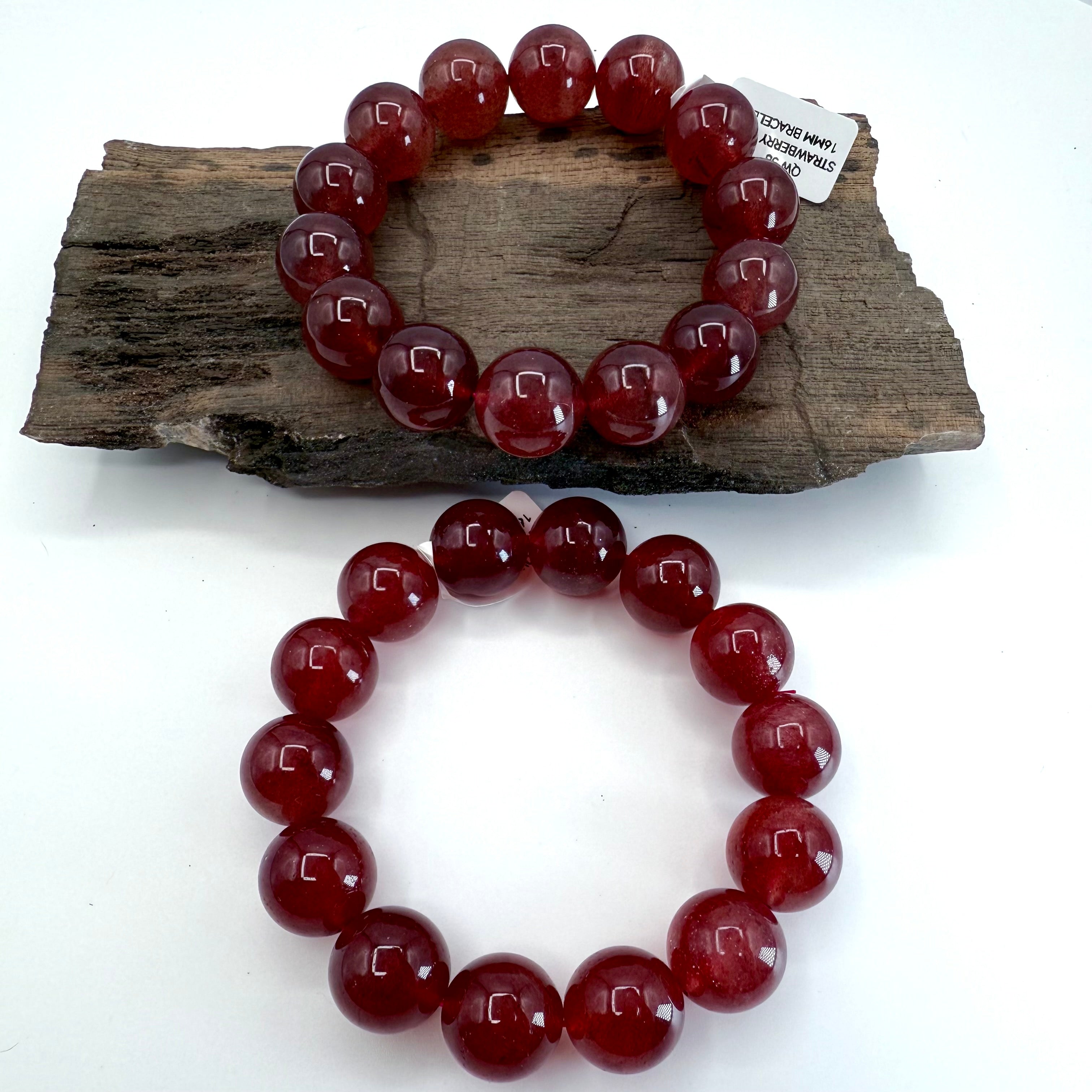 Strawberry Quartz 6mm Bracelet [QW58]