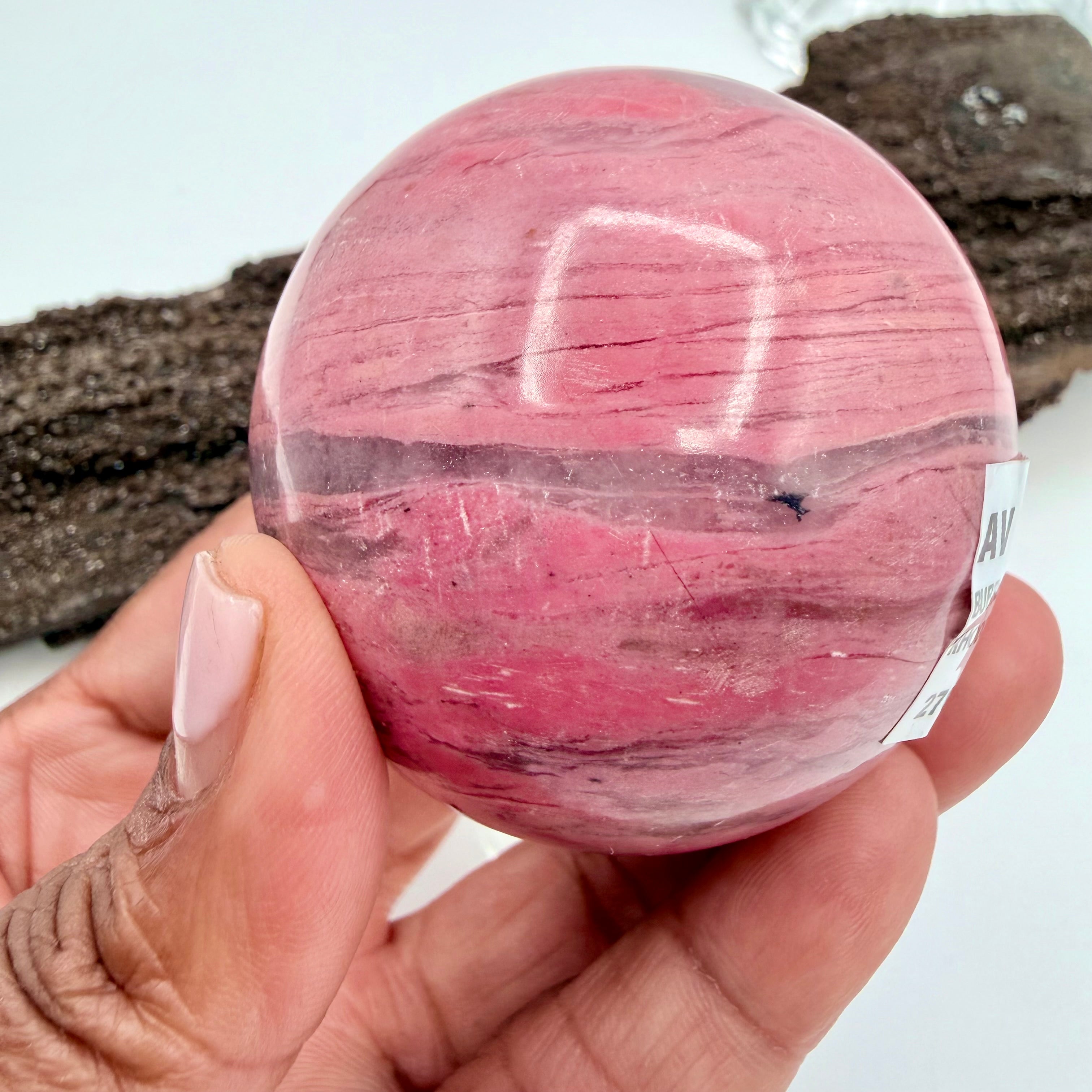 Peruvian Bubblegum Rhodonite 270g | 54mm