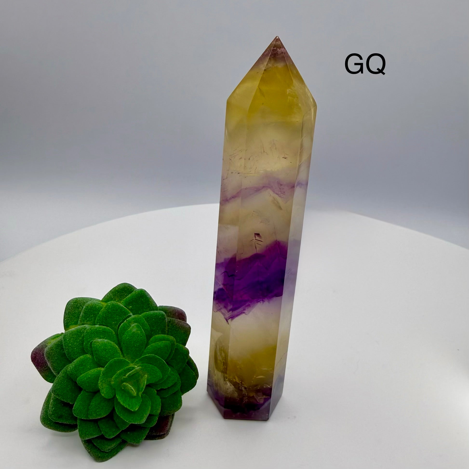 Yellow & Purple Fluorite Towers