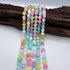Dark Candy Selenite Bead Strand 8mm Round [YJ26]