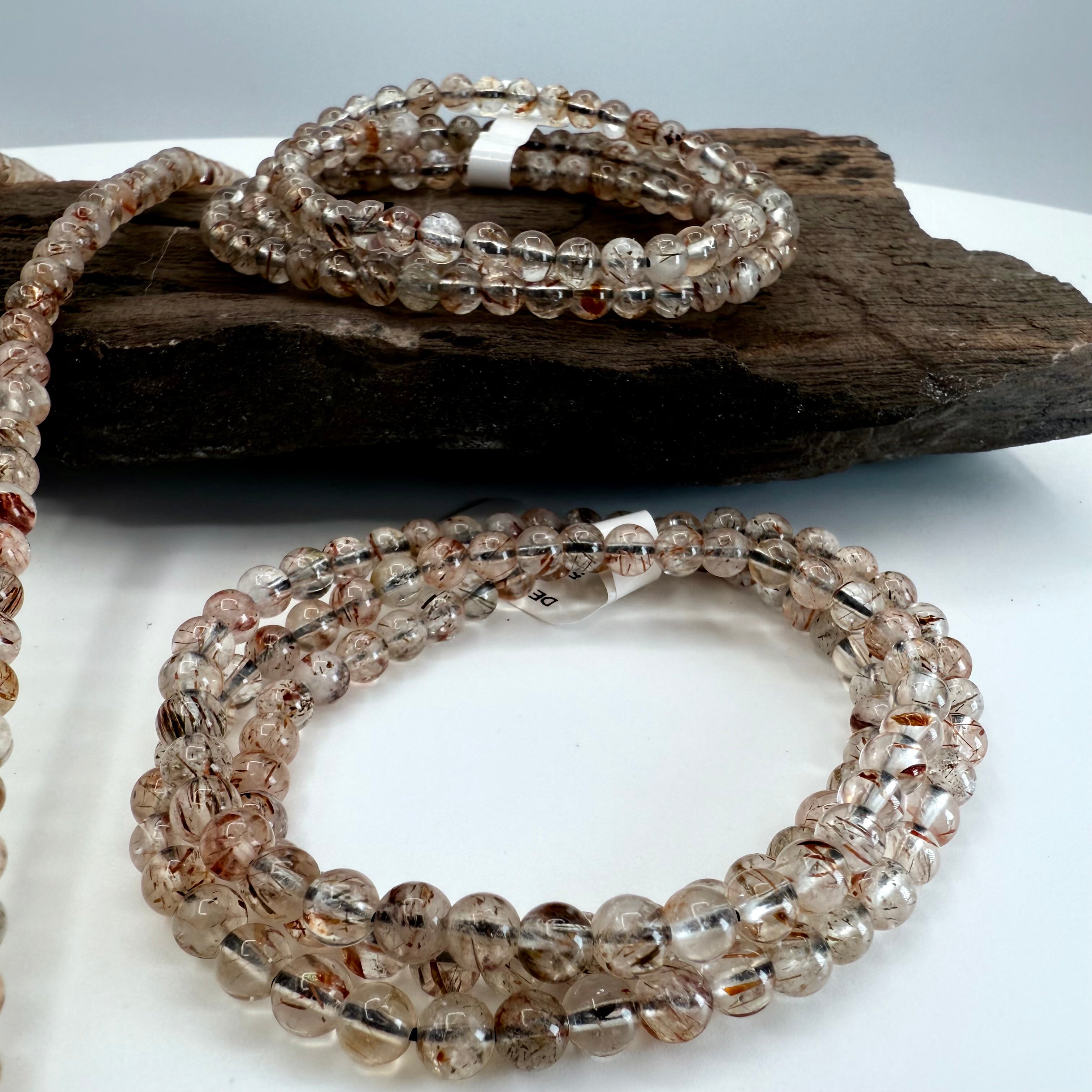 Copper Rutile Quartz Wrap 5mm Bracelet/Necklace [DE16]