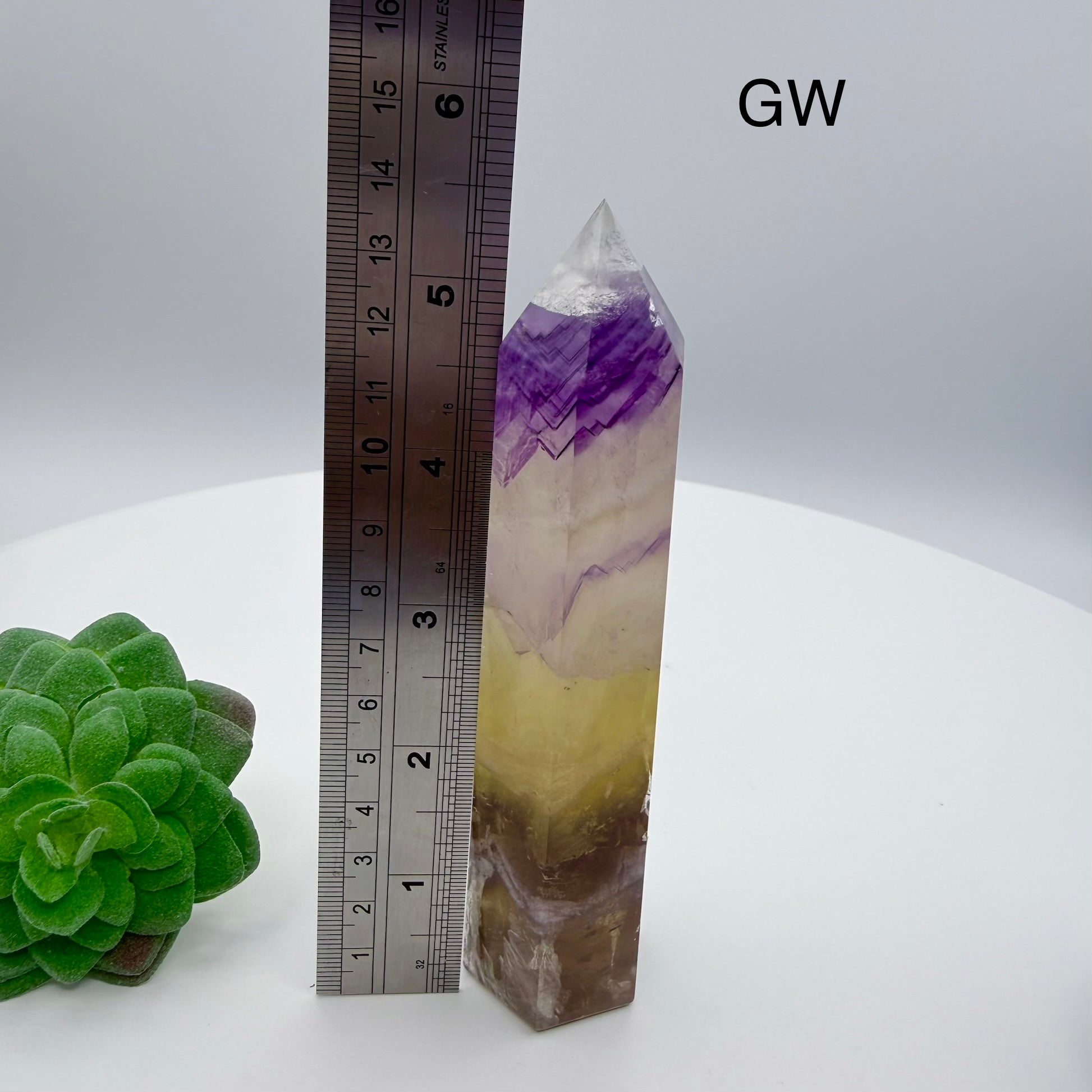 Yellow & Purple Fluorite Towers