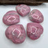 Bubblegum Rhodonite Hearts 90g