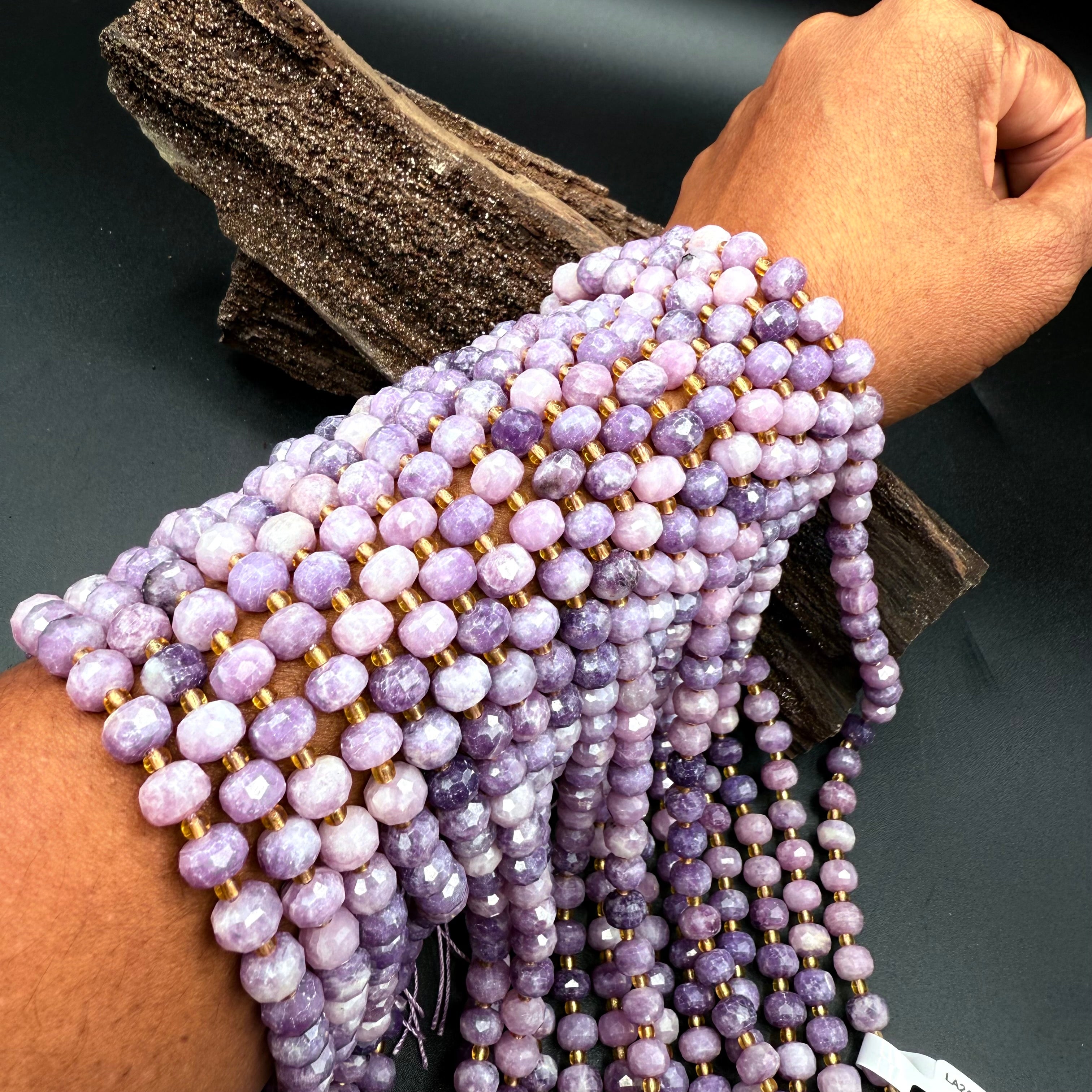 Roundelle Lepidolite 8mm