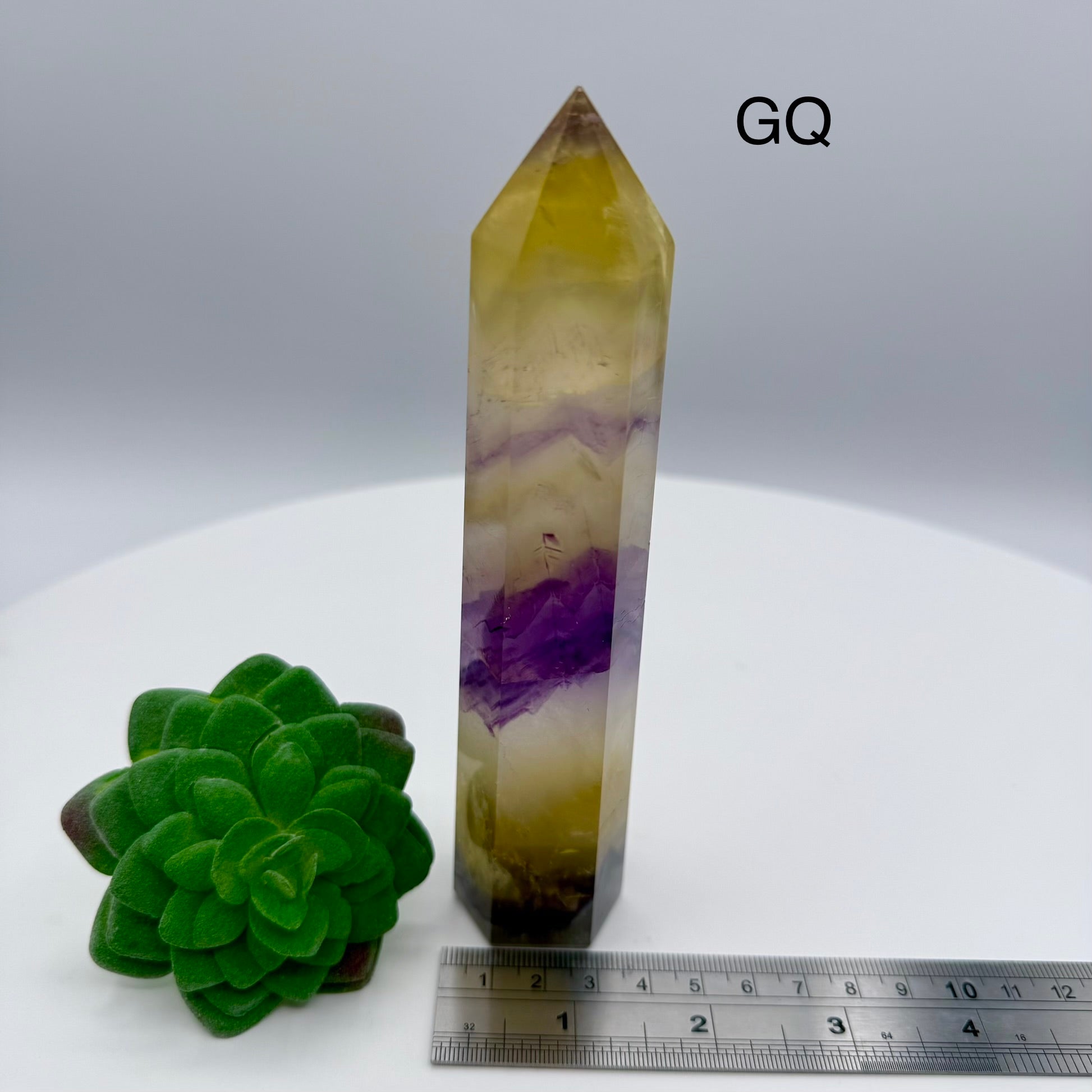 Yellow & Purple Fluorite Towers