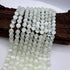 Mint Green Selenite Bead Strand 8mm Round [YF26]