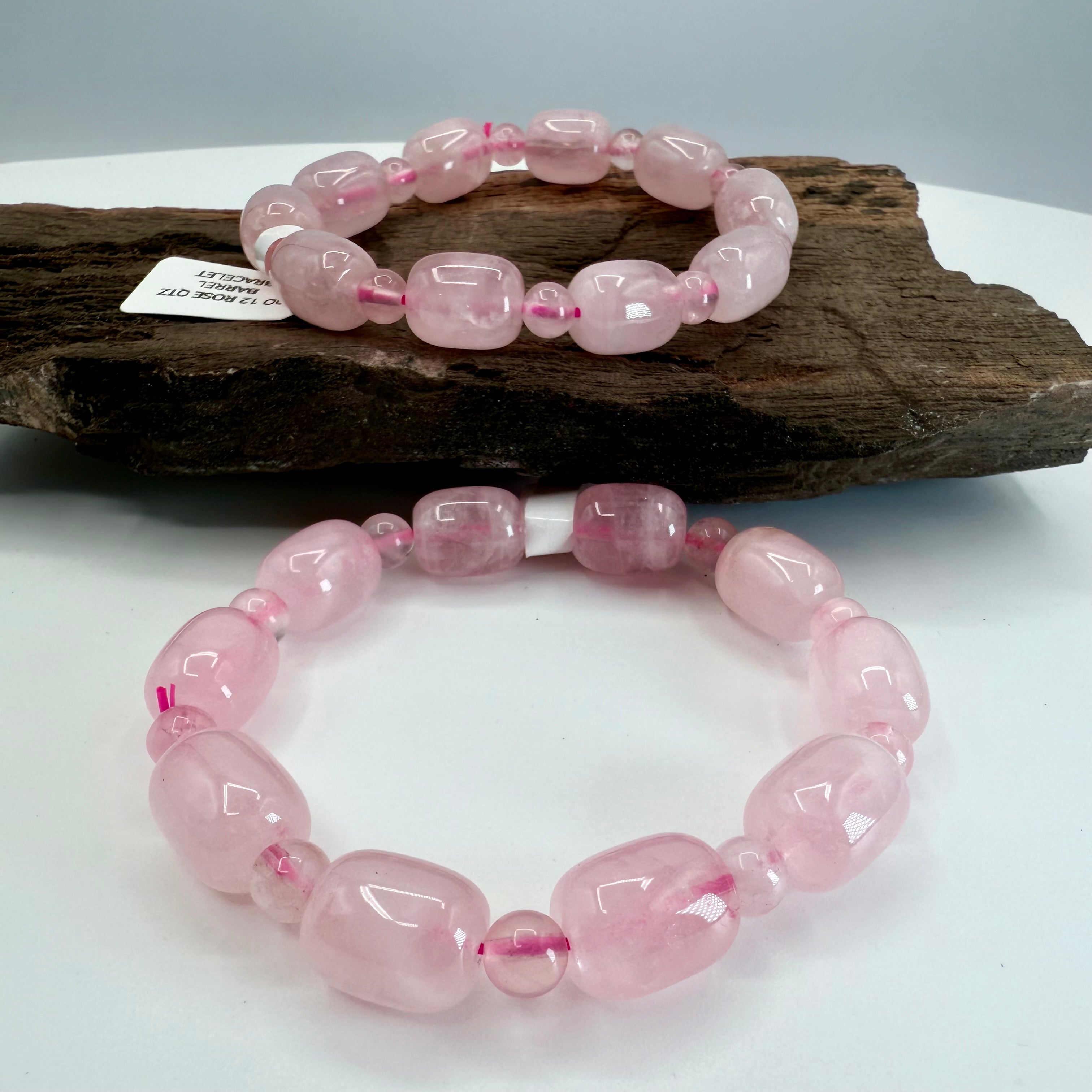 Rose Quartz 11 x 13mm Bracelet [DN12]