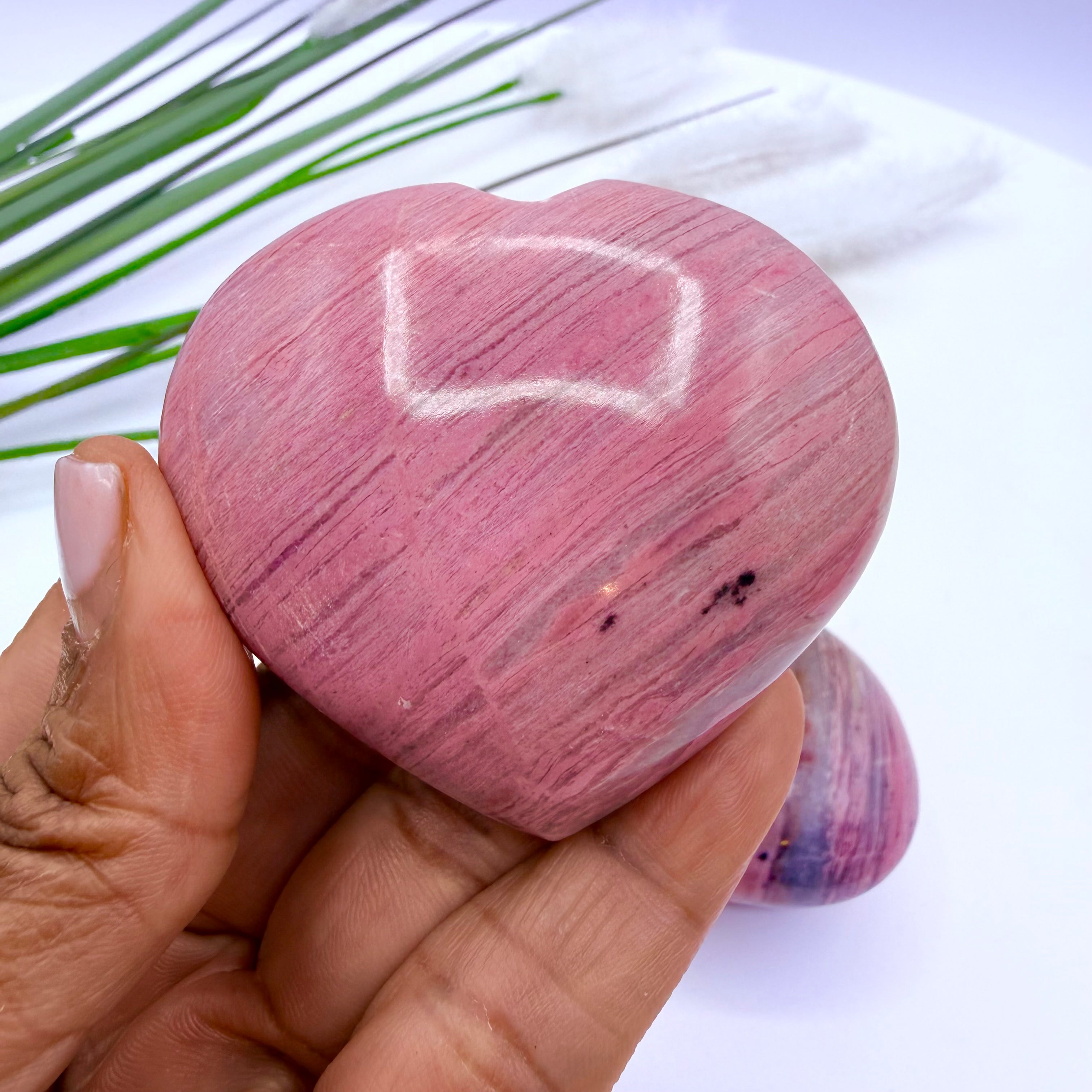 Peruvian Bubblegum Pink Rhodonite 130g