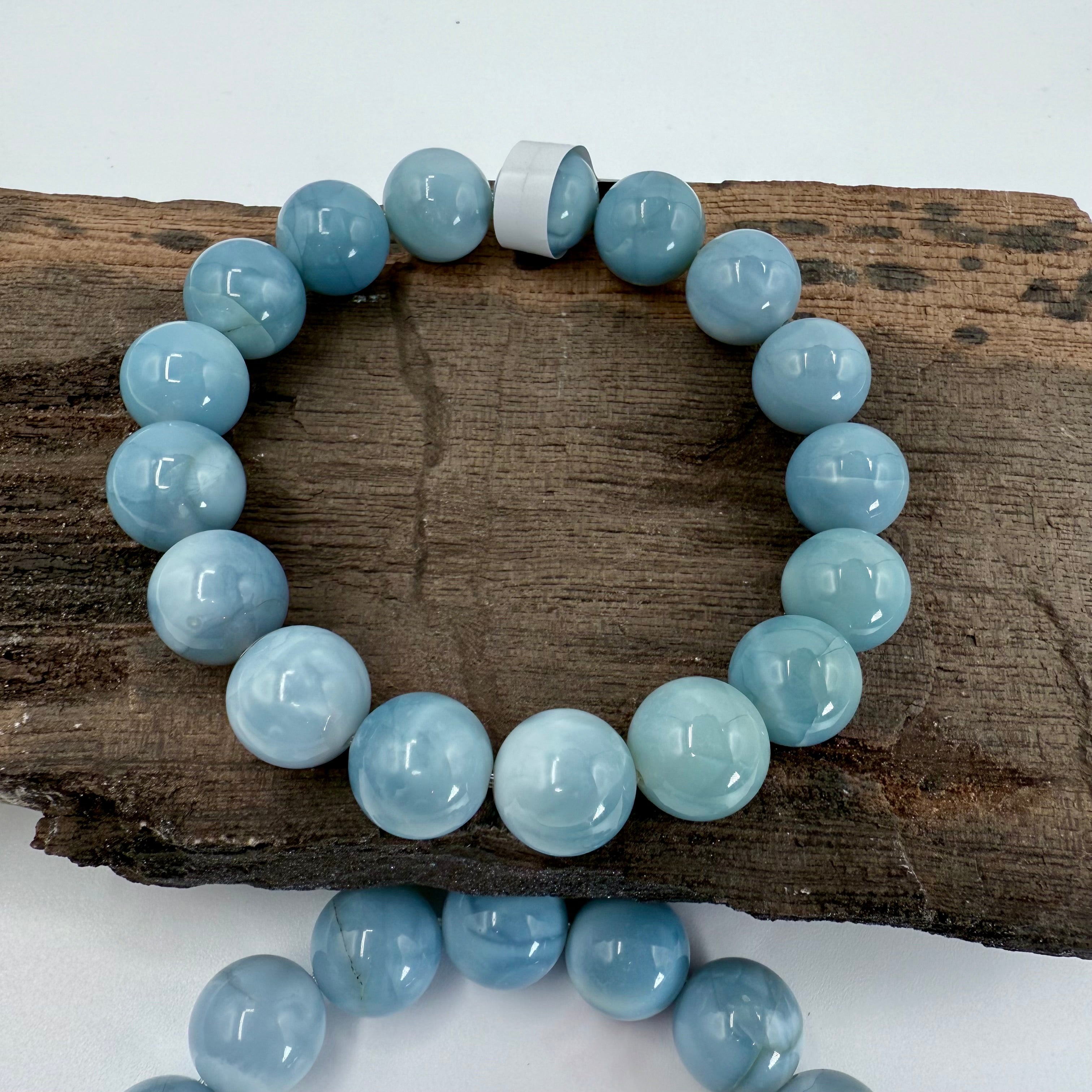 Blue Opal 12mm Bracelet [AK52]