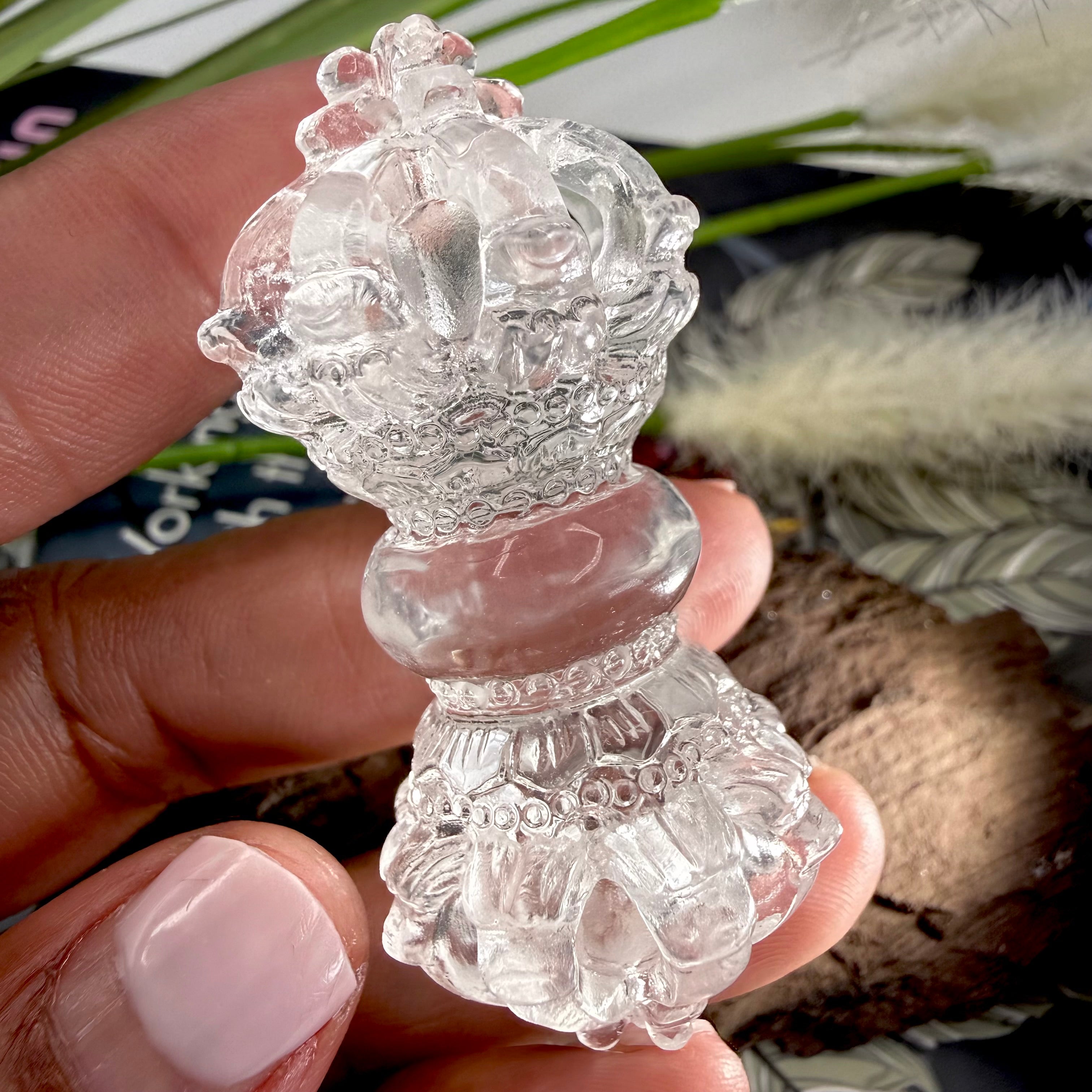 Himalayan Quartz Dorje 5.5cm Length 30g