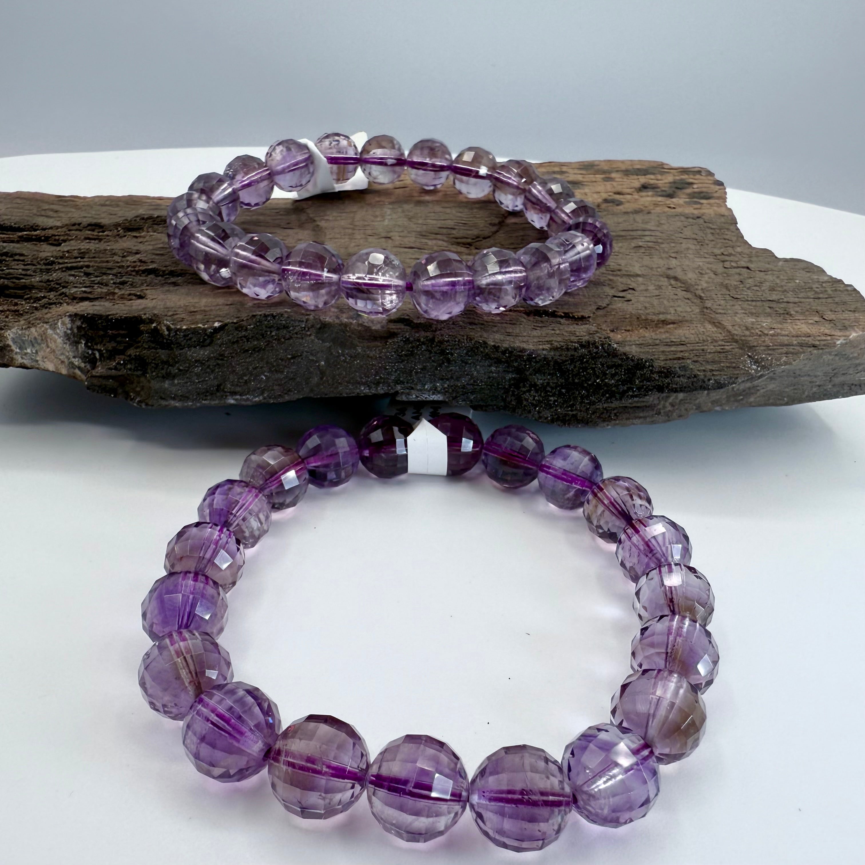 Amethyst Faceted 10mm Bracelet [GE36]