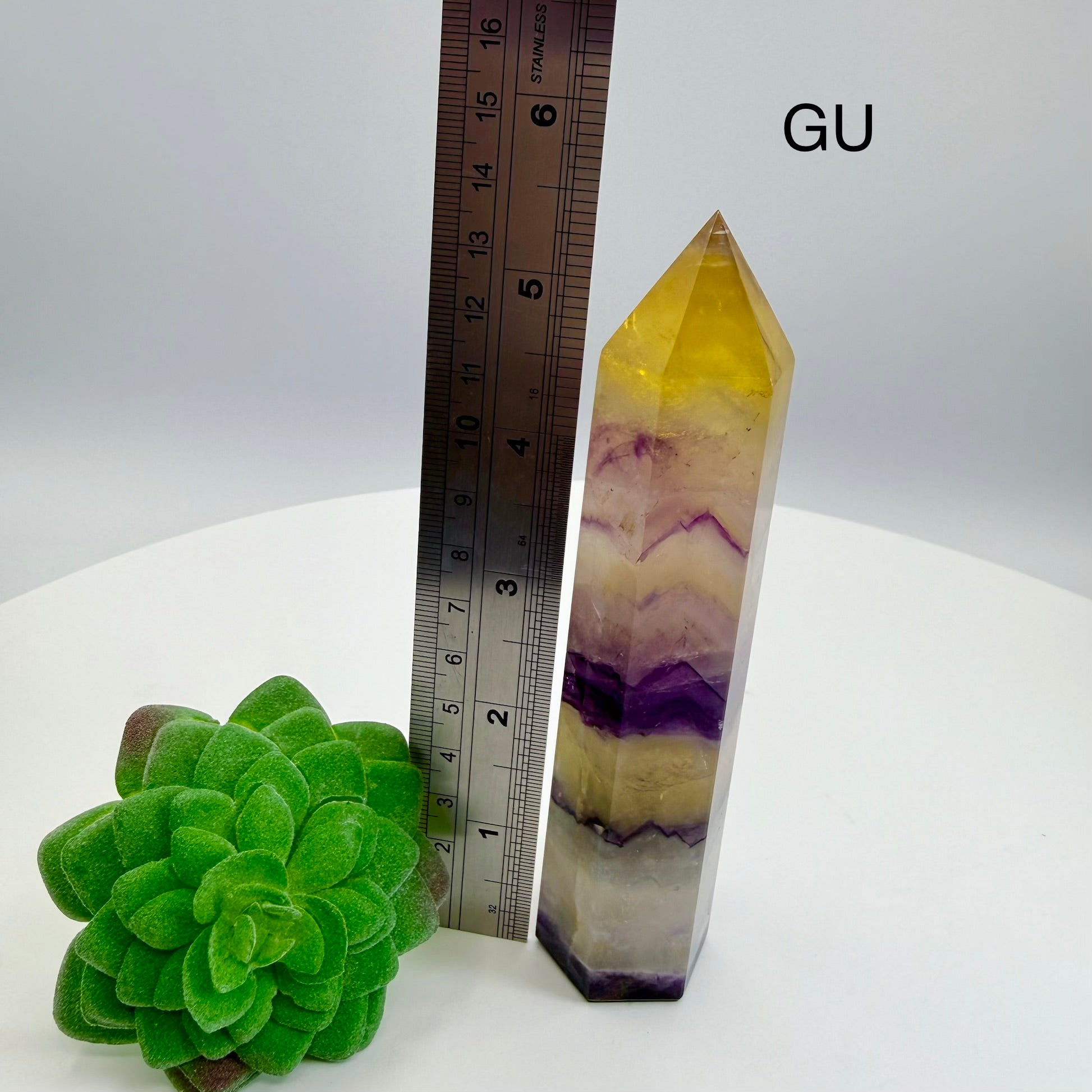 Yellow & Purple Fluorite Towers
