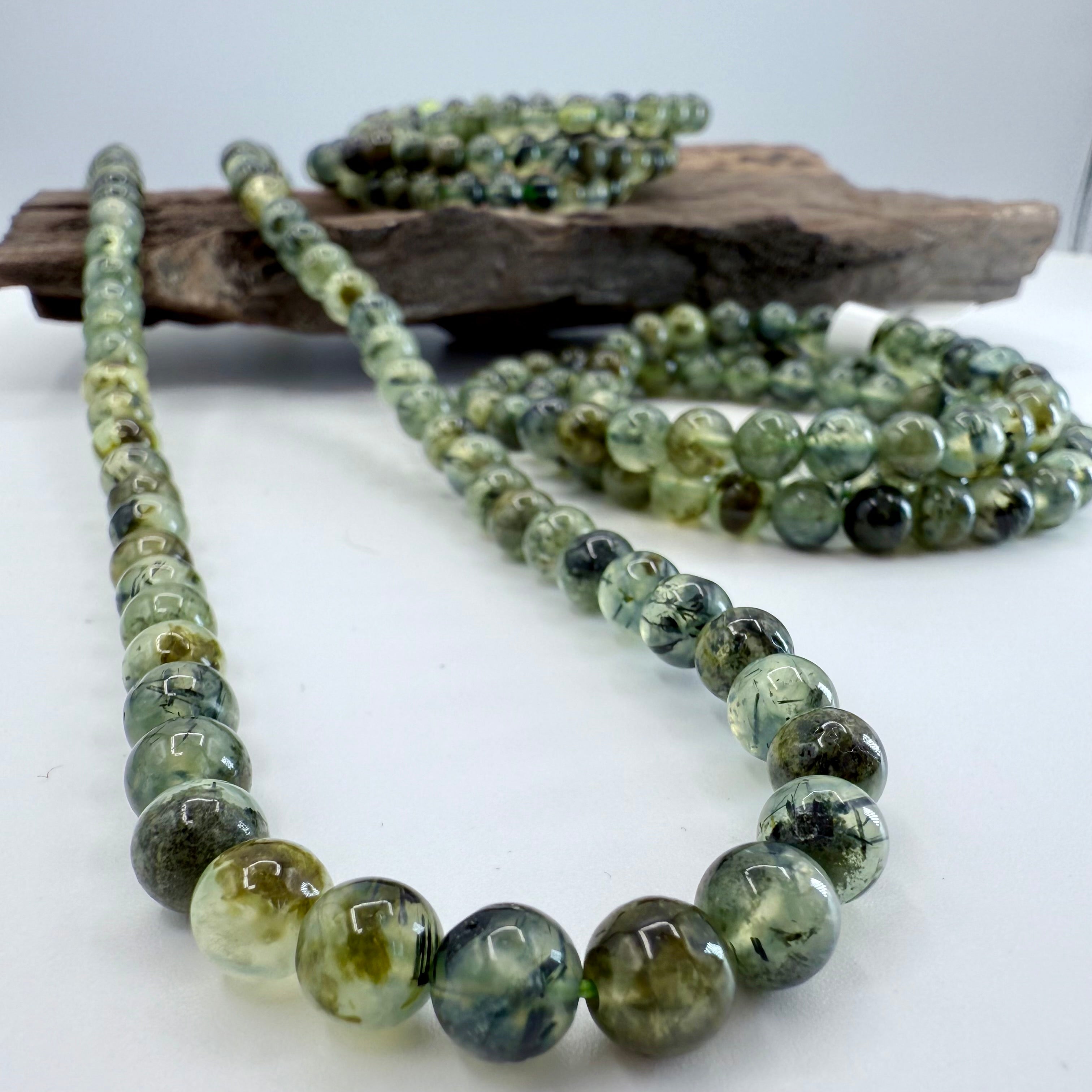 Prehnite Wrap 6mm Bracelet/Necklace [TK16]