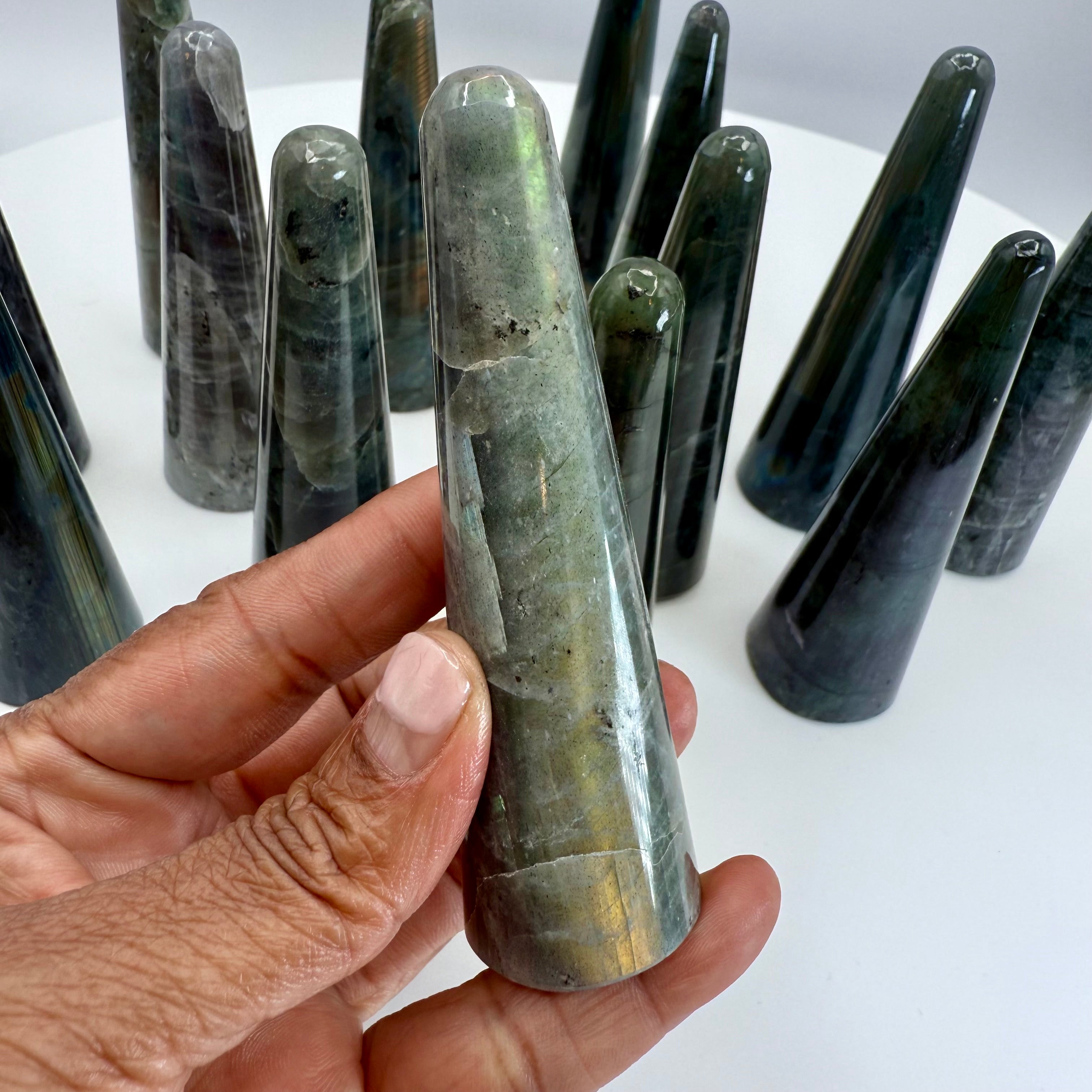 Labradorite Wands / Ring Holder  - 4.5inch