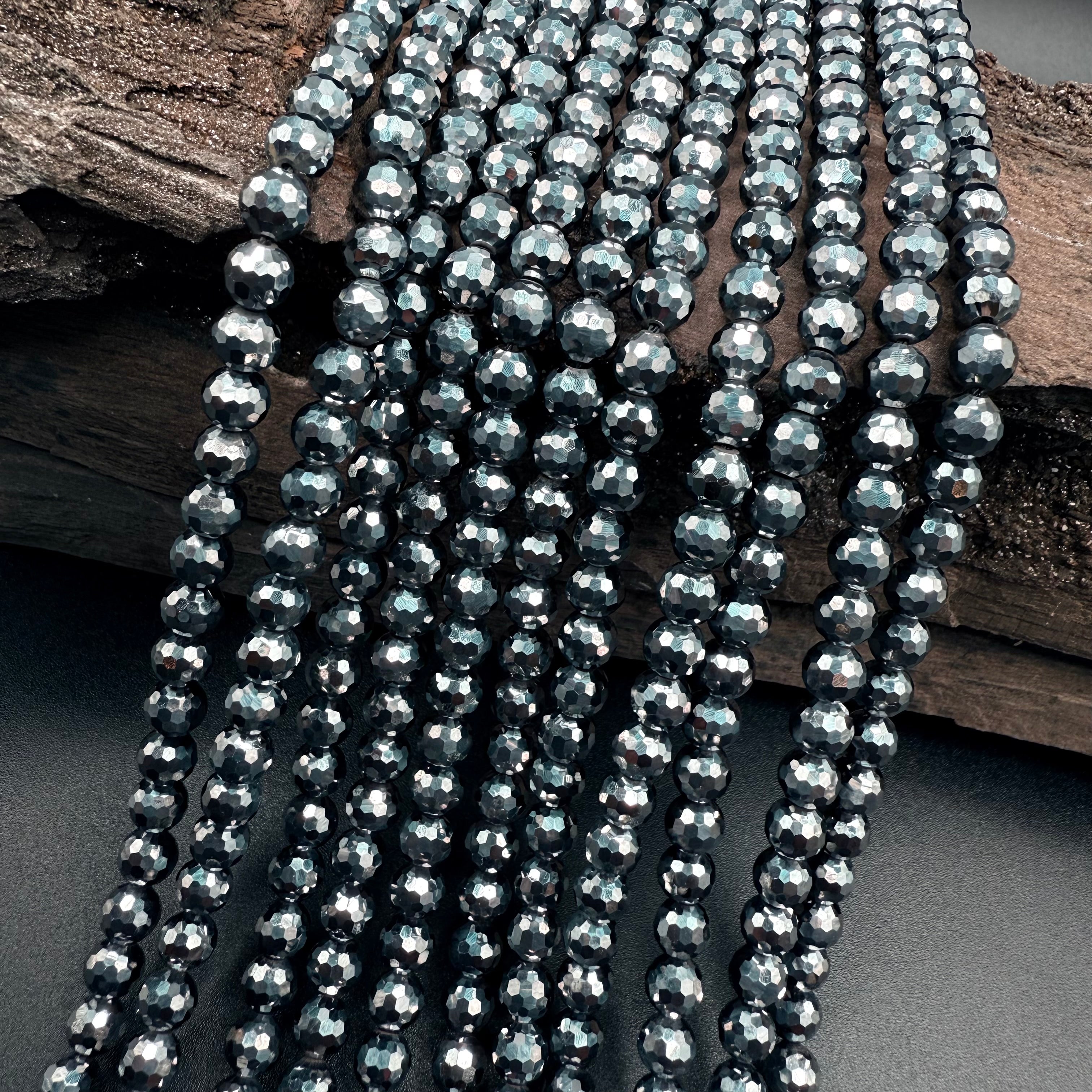 Terahertz Faceted 6mm Bead Strand [DP17]