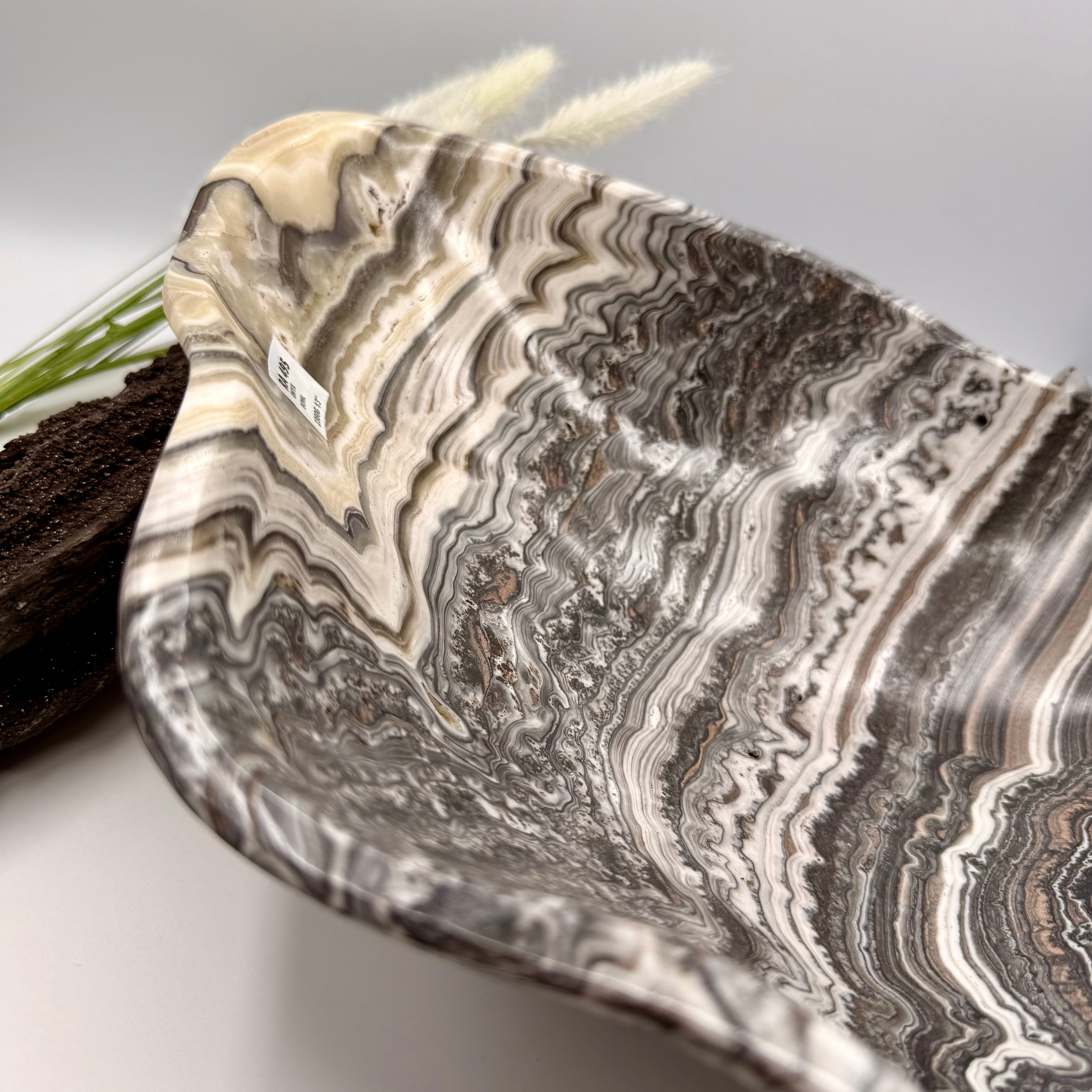 Mexican Zebra Calcite Bowl 33cmx4cm