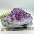 Amethyst Cluster with Gold Rutile Goethite