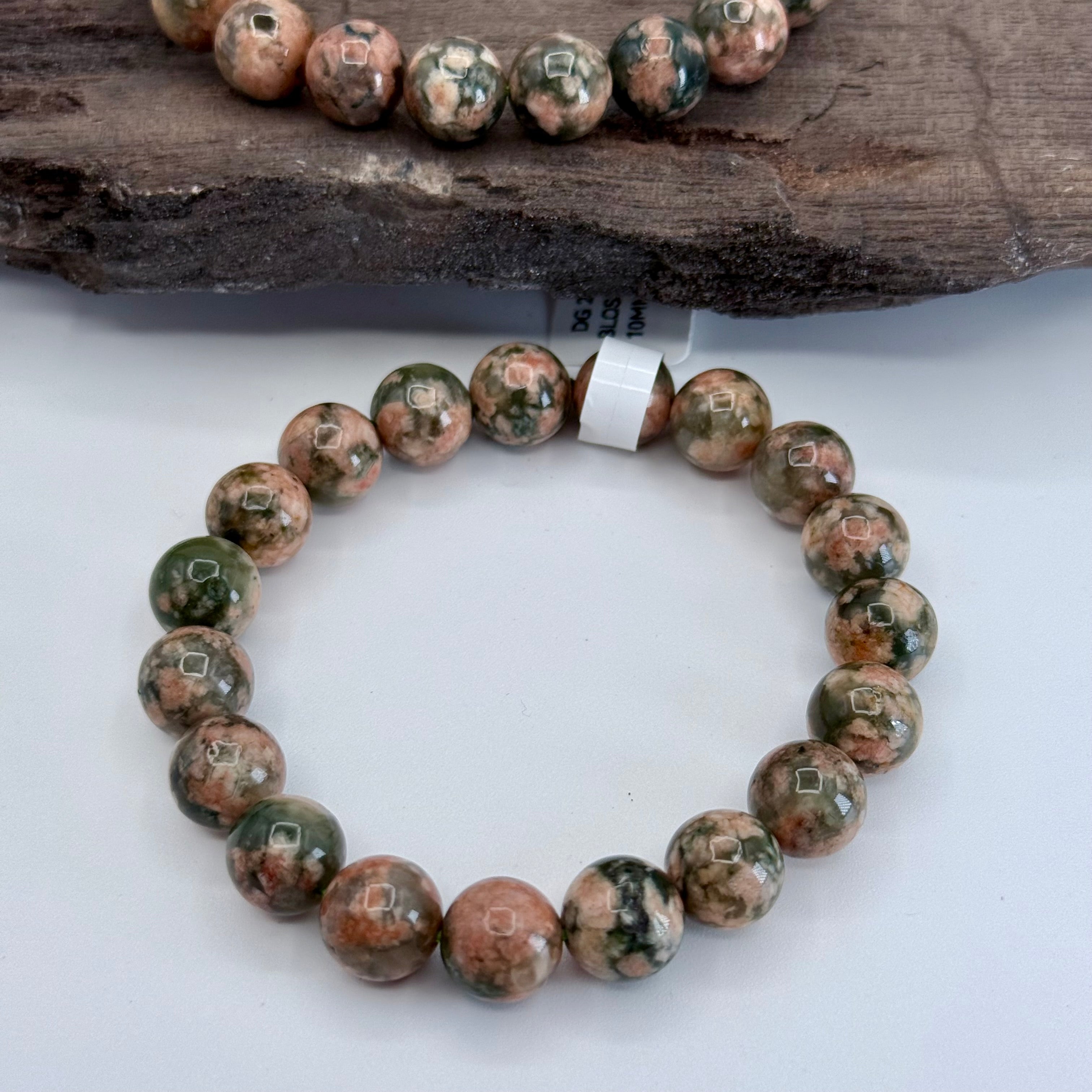 Cherry Blossom Agate 10mm Bracelet [DG29]