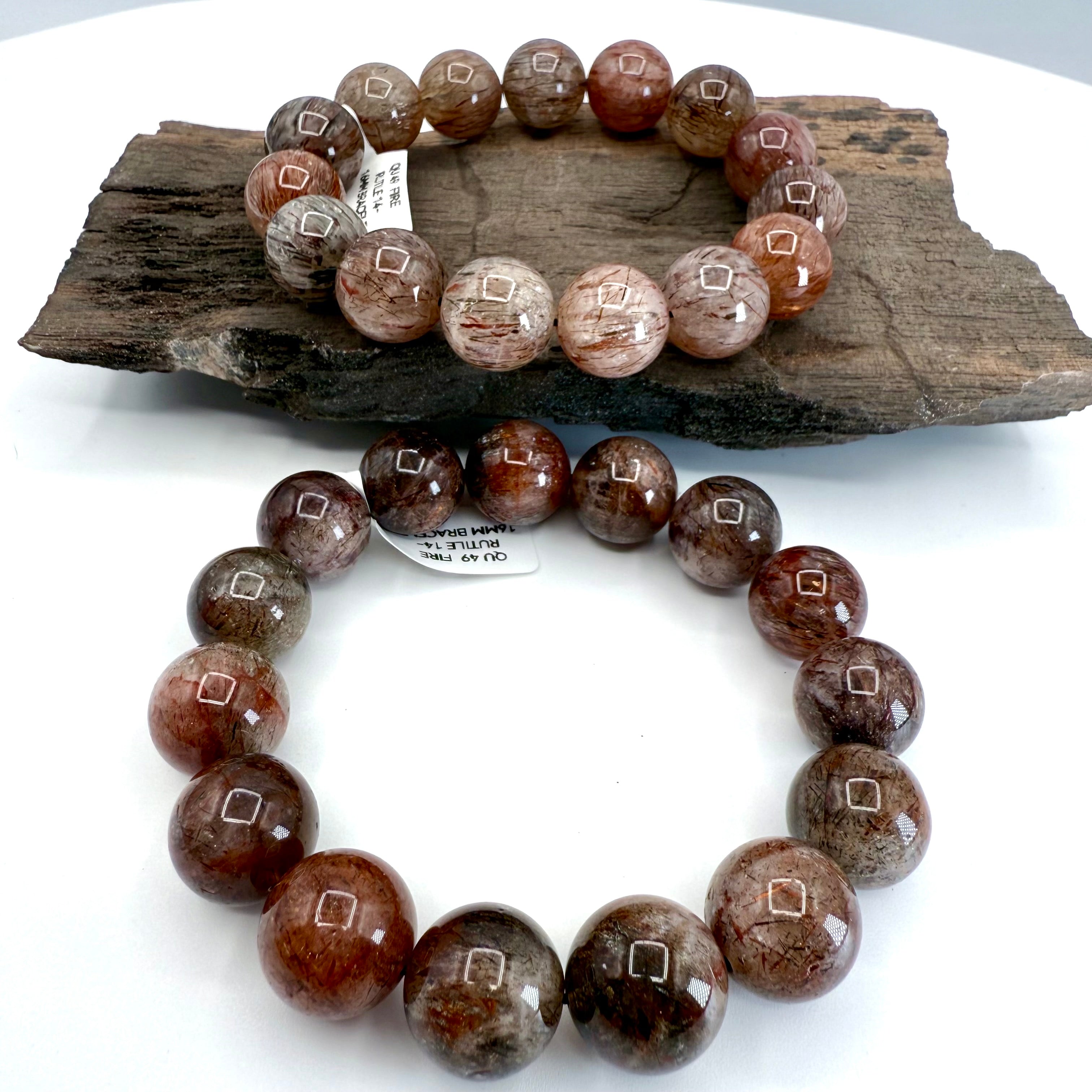 Fire Rutile 6mm Bracelet [QU49]