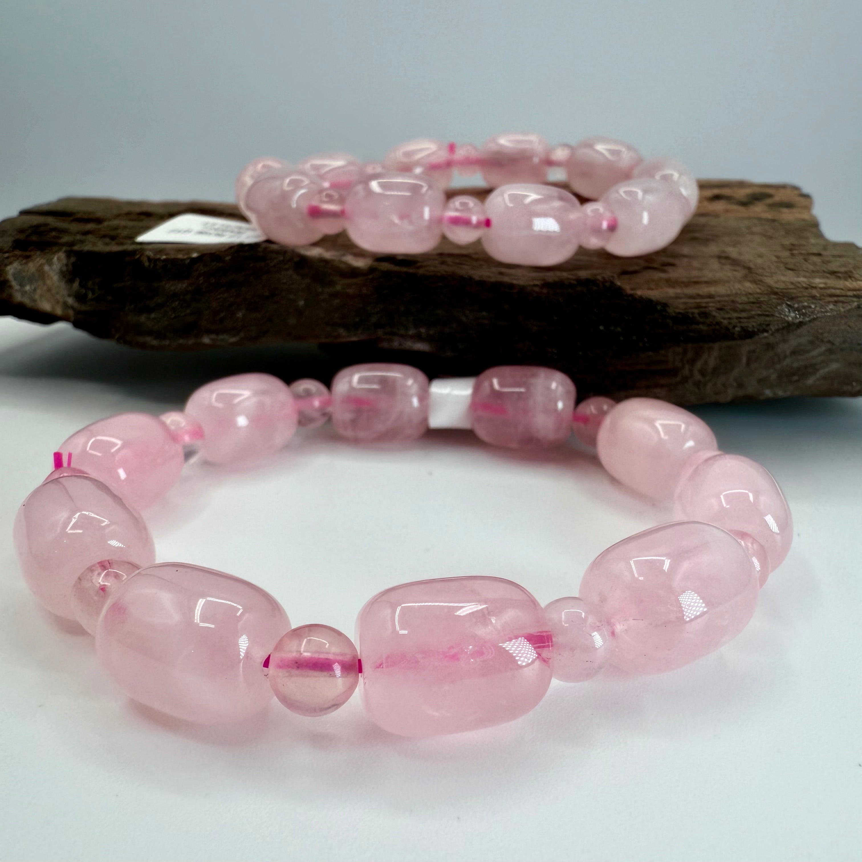Rose Quartz 11 x 13mm Bracelet [DN12]
