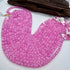 Hot Pink Selenite Bead Strand 8mm Round [XY26]