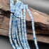 Blue Kyanite Roundelle Faceted 6mm