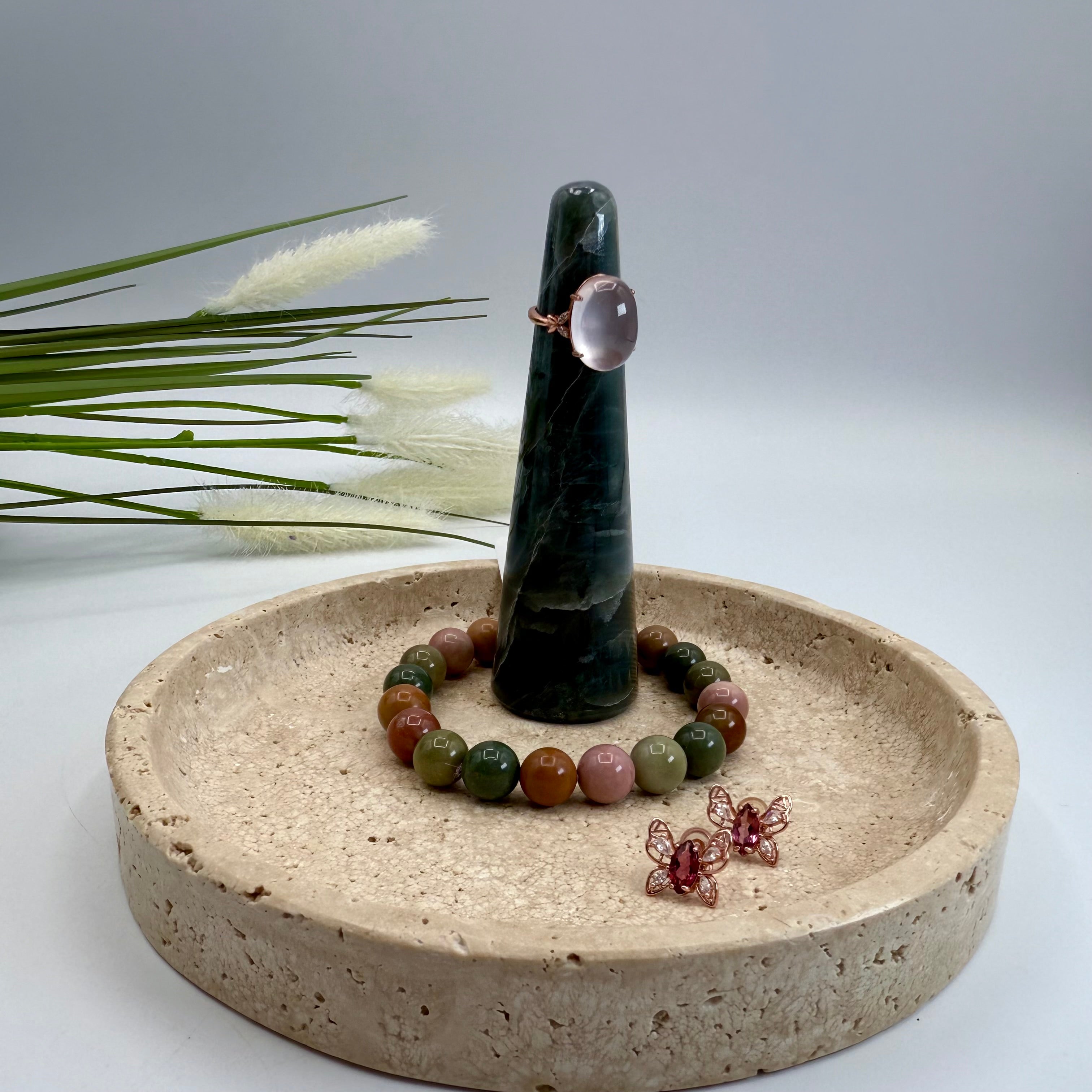 Travertine Jewelry Tray - 6inch