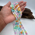 Dark Candy Selenite Bead Strand 8mm Round [YJ26]