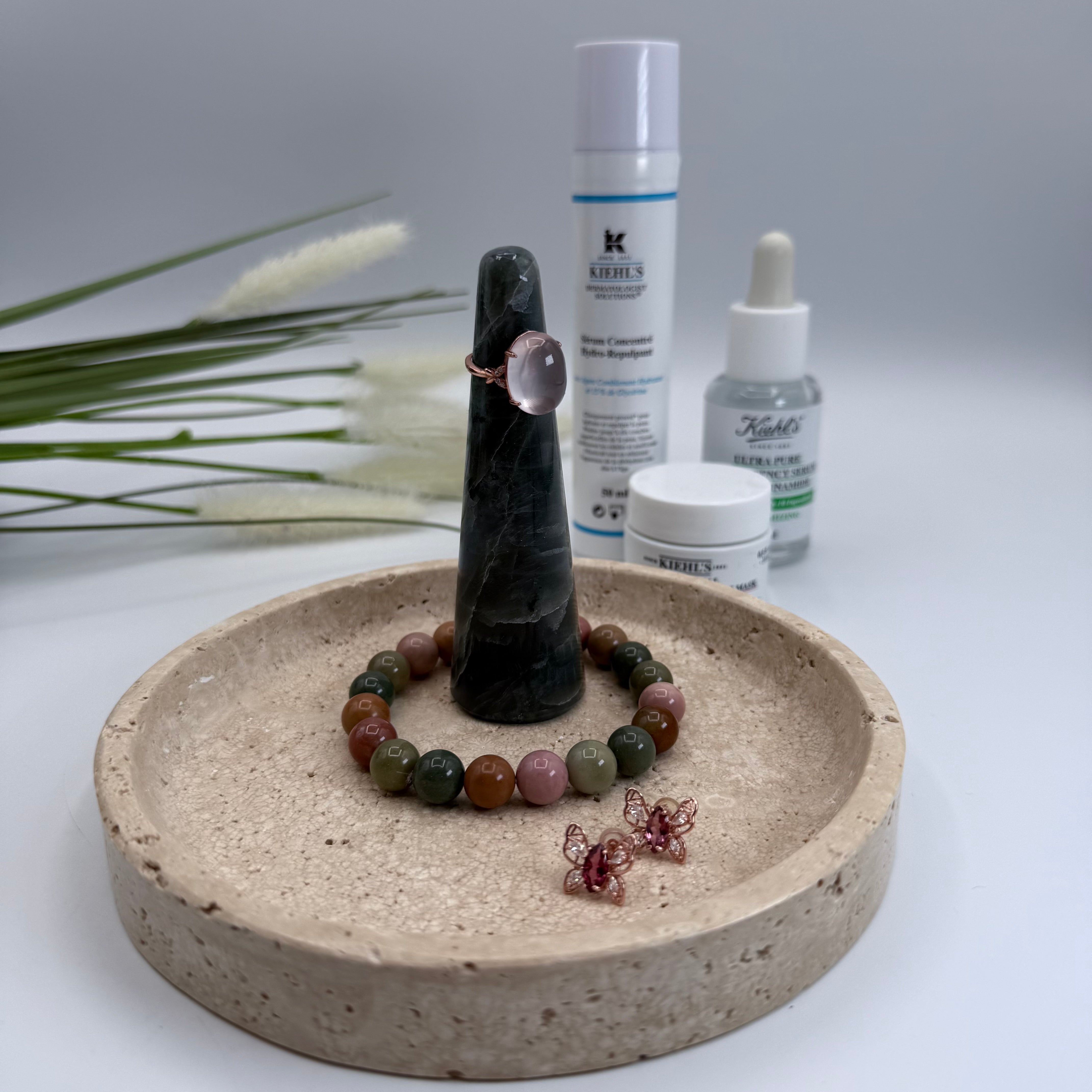 Travertine Jewelry Tray - 6inch