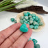 Amazonite Mini Puffy Pocket Hearts 1cm
