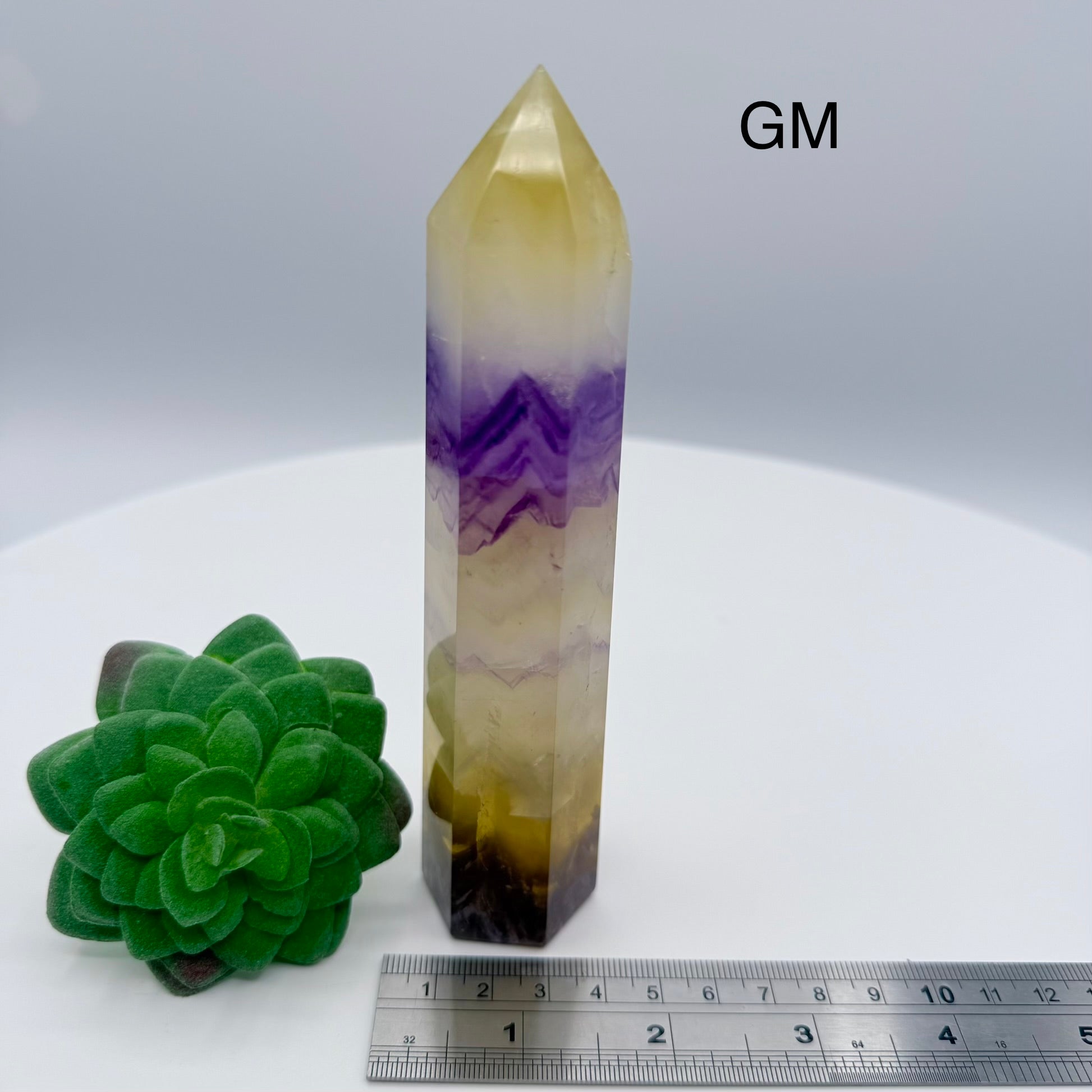 Yellow & Purple Fluorite Towers