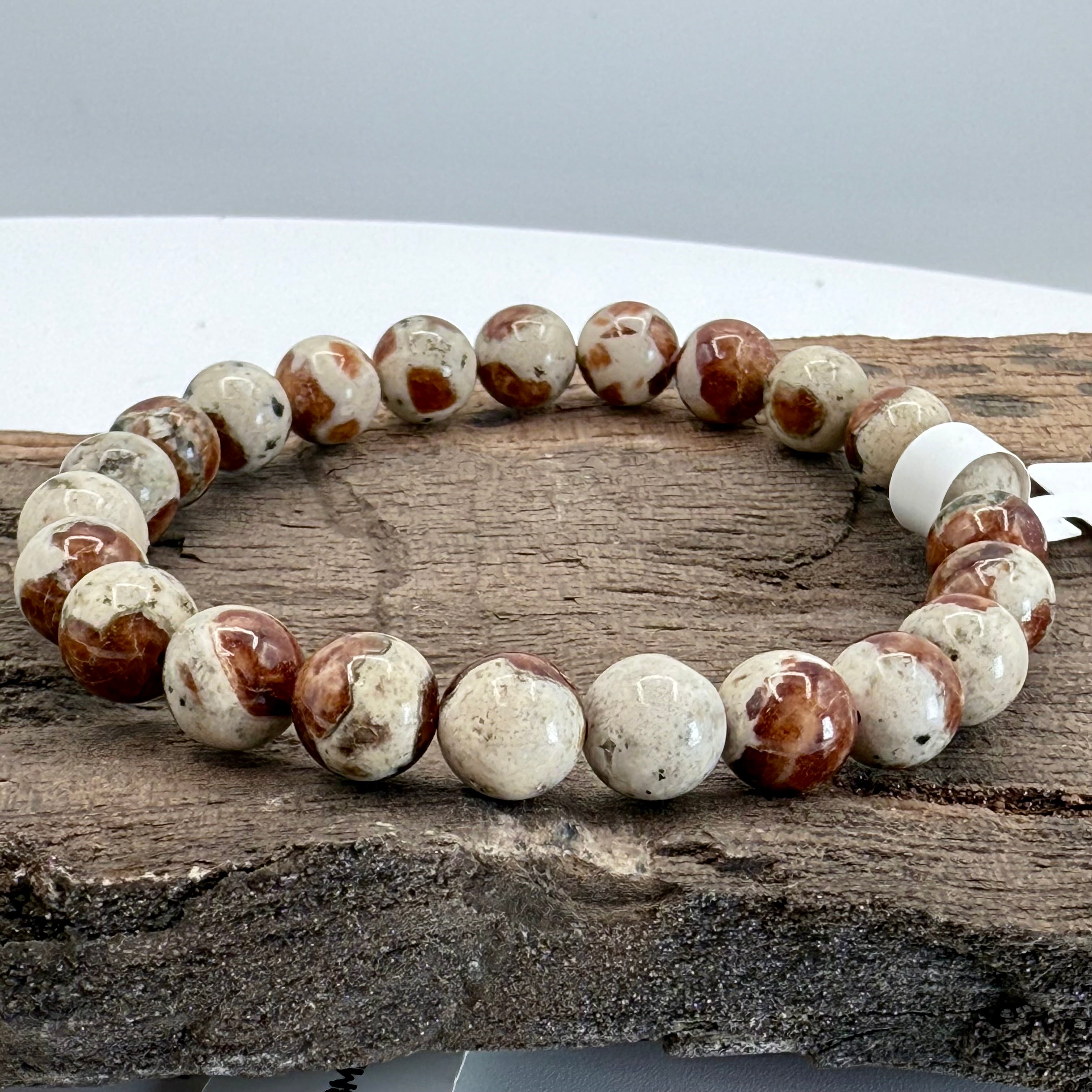 Garnet Wollastonite 8mm Bracelet [AY33]