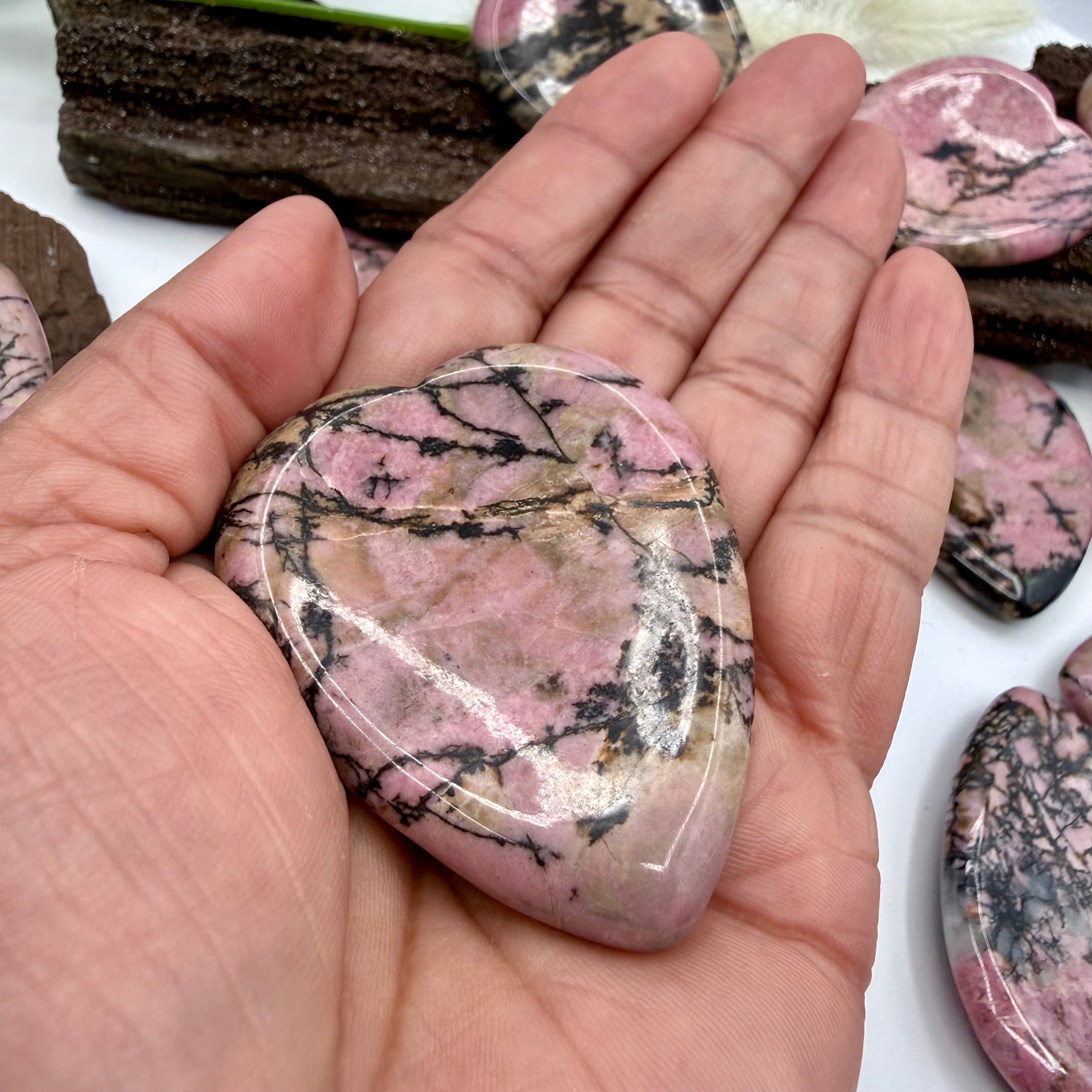 Rhodonite Calming Stones 40g Intuitively Picked