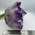 Amethyst Cluster with Gold Fan Goethite Inclusions