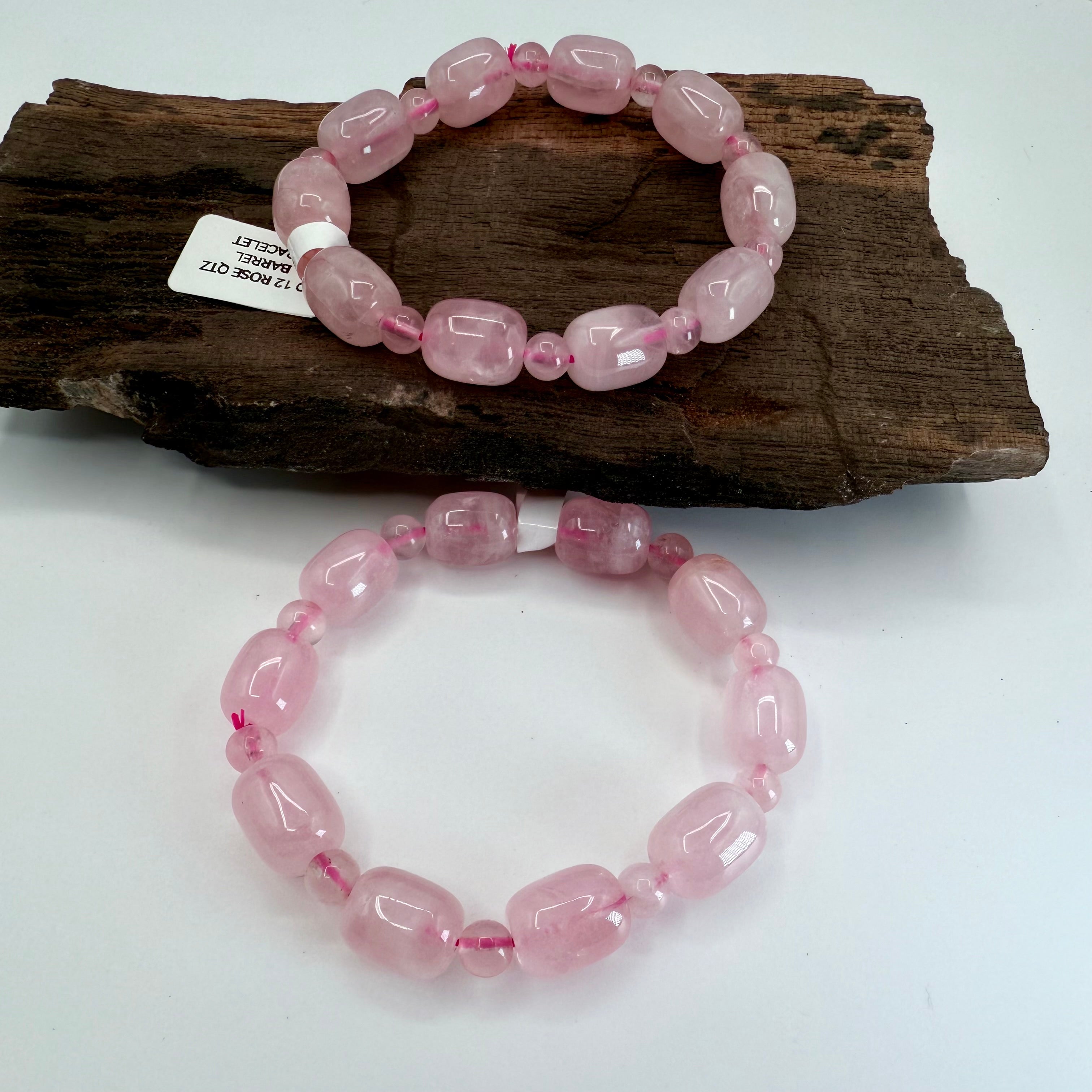 Rose Quartz 11 x 13mm Bracelet [DN12]