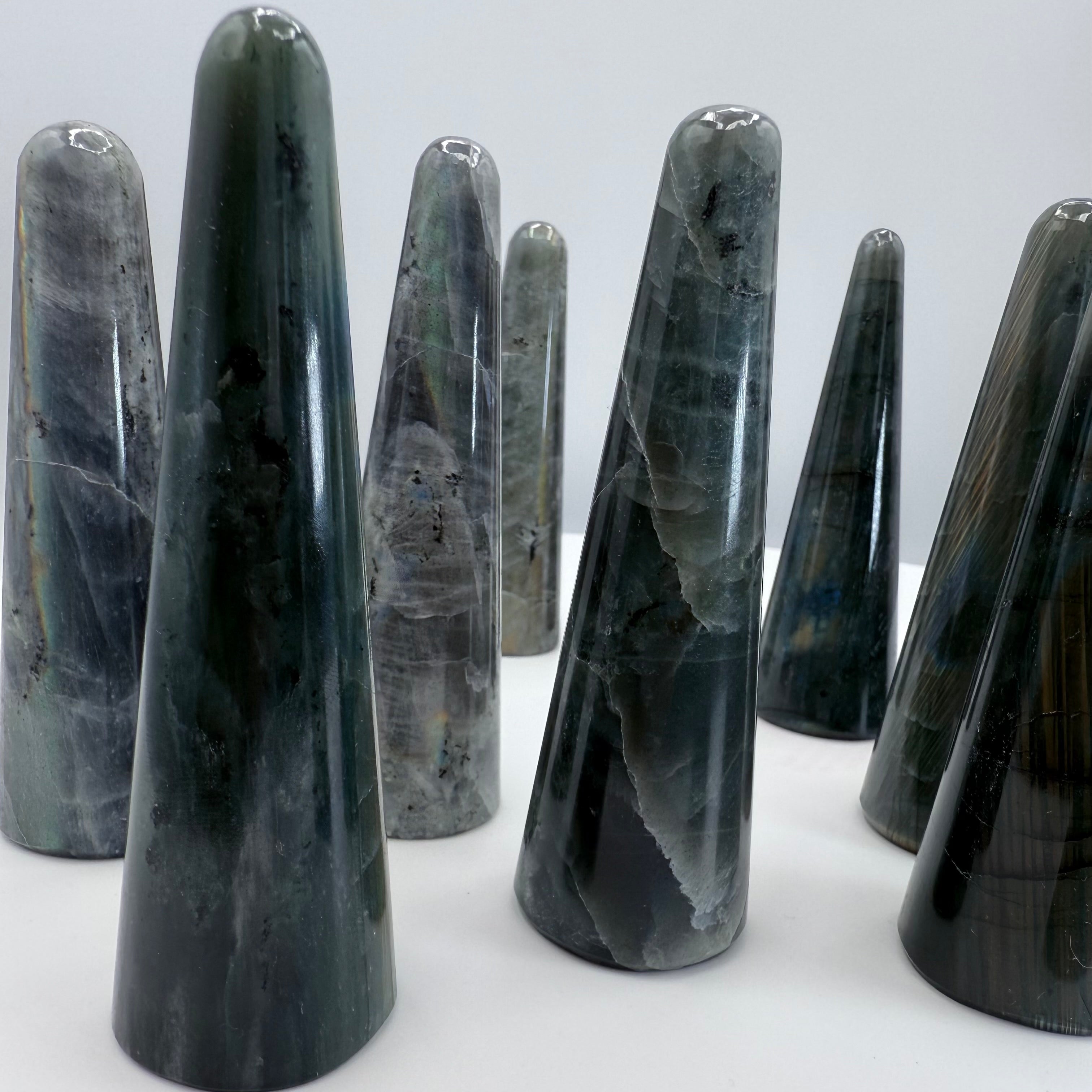 Labradorite Wands / Ring Holder  - 4.5inch