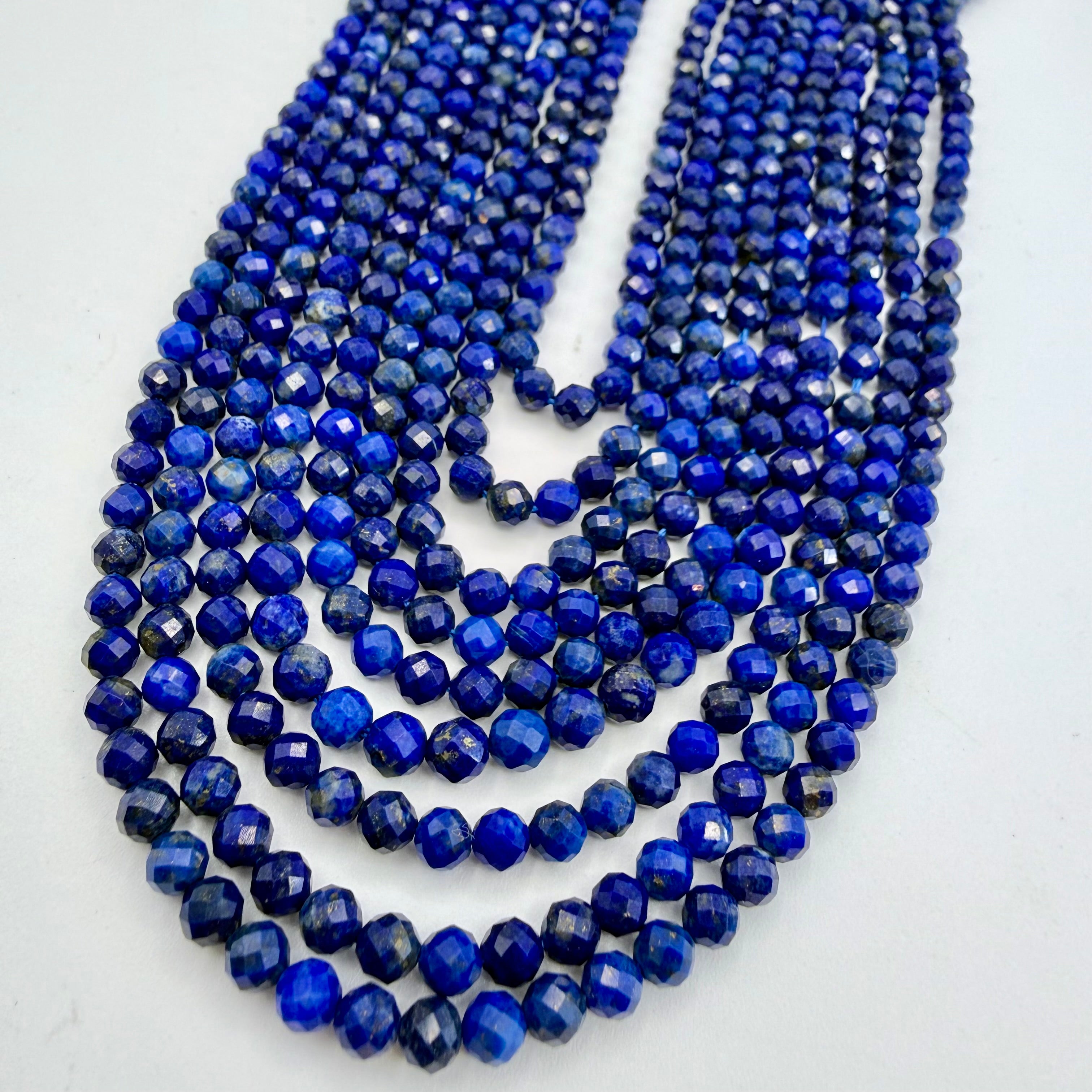 Lapis Lazuli 4mm Faceted Bead